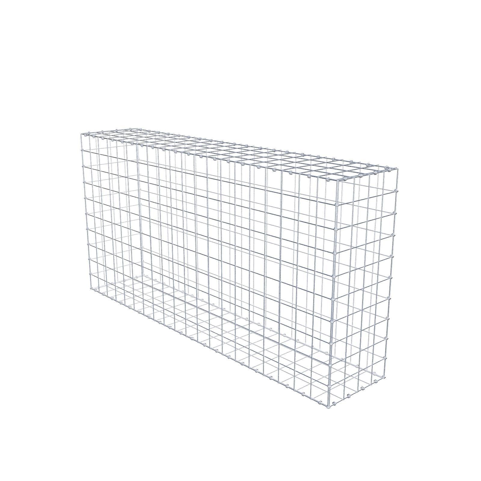 Gabião 200 cm x 100 cm x 40 cm (C x A x P), malhagem 10 x 10 cm, anel espiral