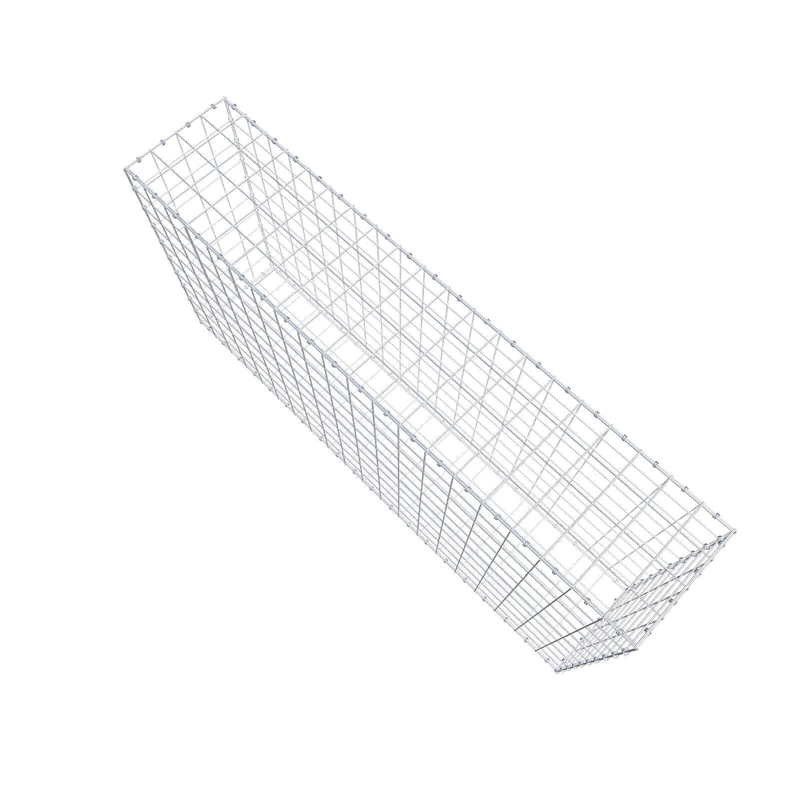 Gabião 200 cm x 100 cm x 40 cm (C x A x P), malhagem 10 x 10 cm, anel espiral