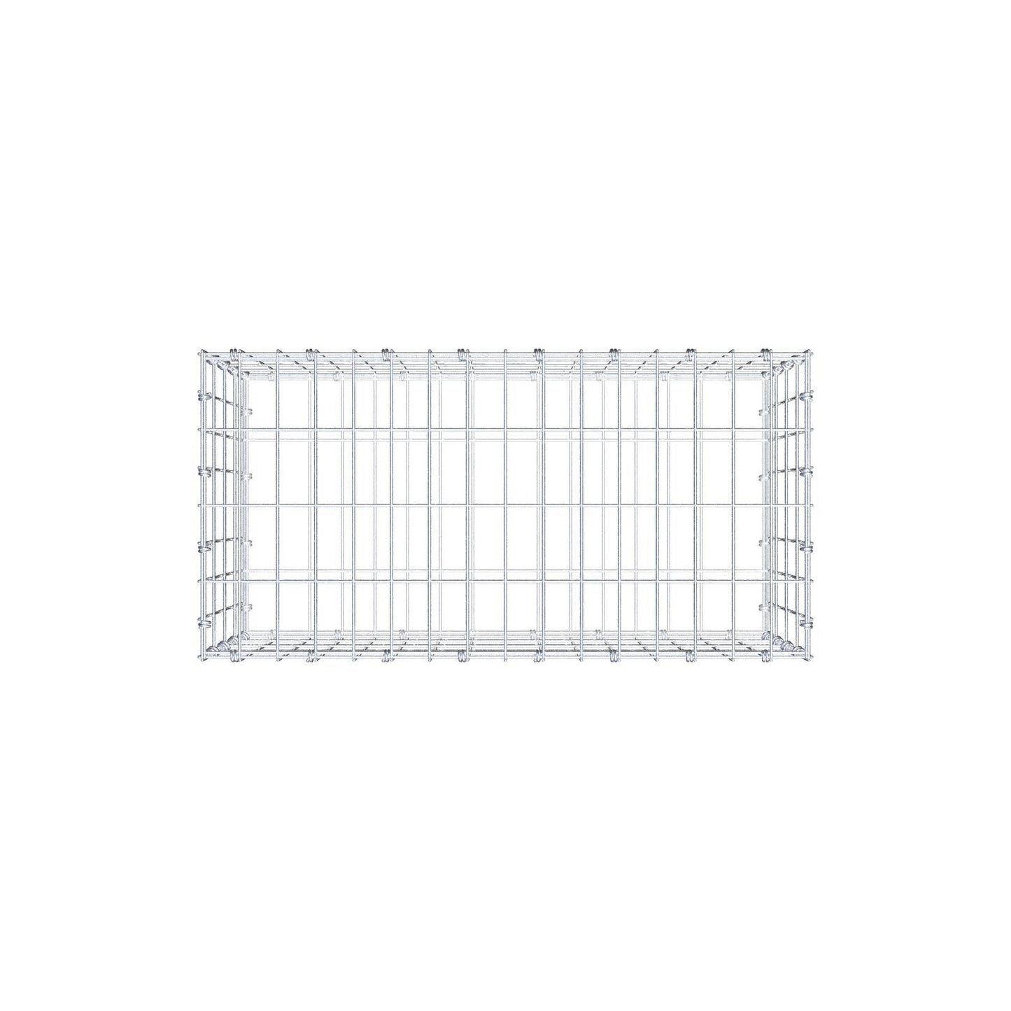 Gabion 80 cm x 40 cm x 40 cm (L x H x P), mailles 5 x 10 cm, anneau en spirale