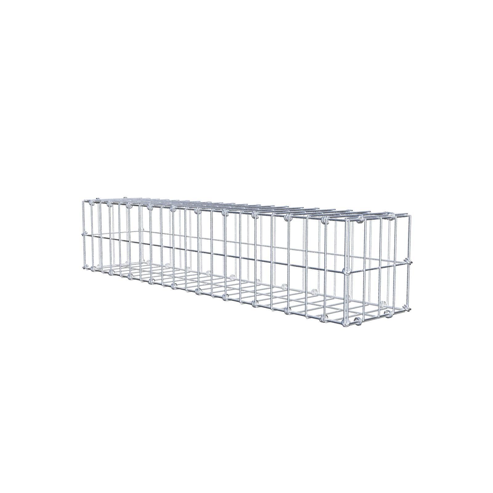 Gabion 100 cm x 20 cm x 20 cm (L x H x D), mesh size 5 x 10 cm, spiral ring