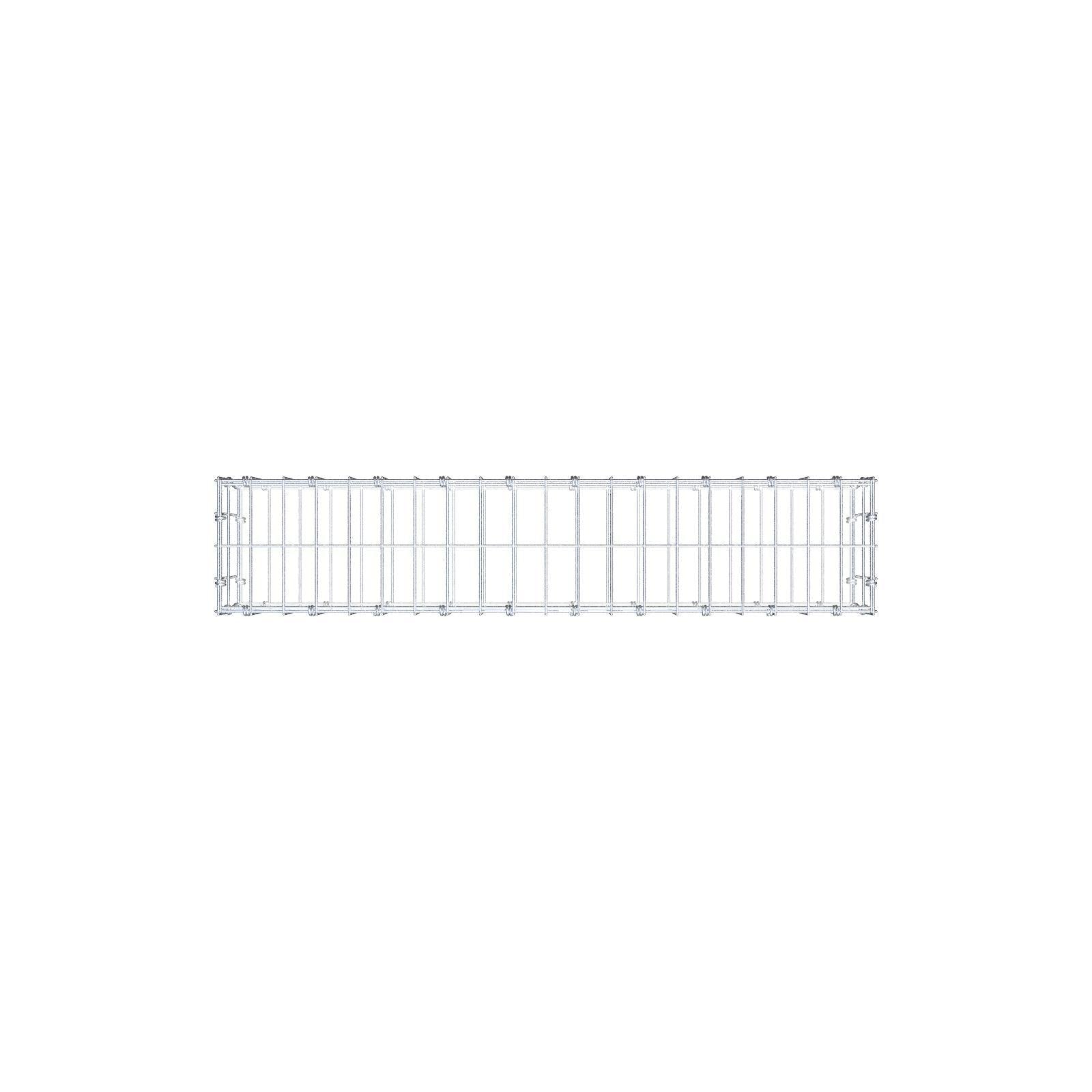 Gabion 100 cm x 20 cm x 20 cm (L x H x D), mesh size 5 x 10 cm, spiral ring