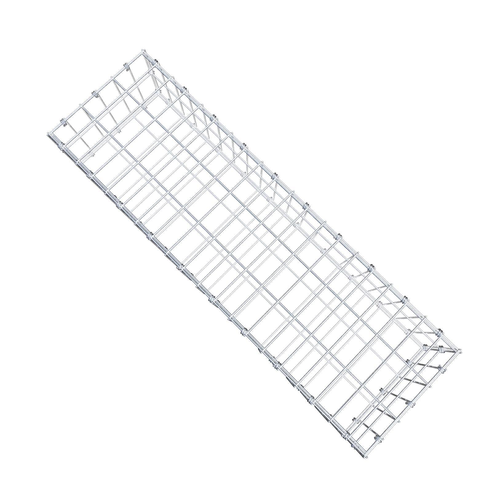 Gabião 100 cm x 20 cm x 30 cm (C x A x P), malhagem 5 x 10 cm, anel espiral