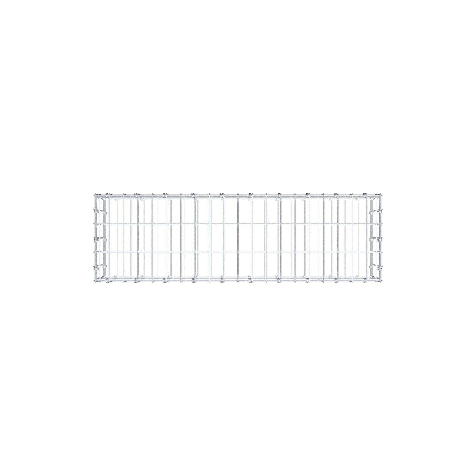 Gabião 100 cm x 20 cm x 30 cm (C x A x P), malhagem 5 x 10 cm, anel espiral