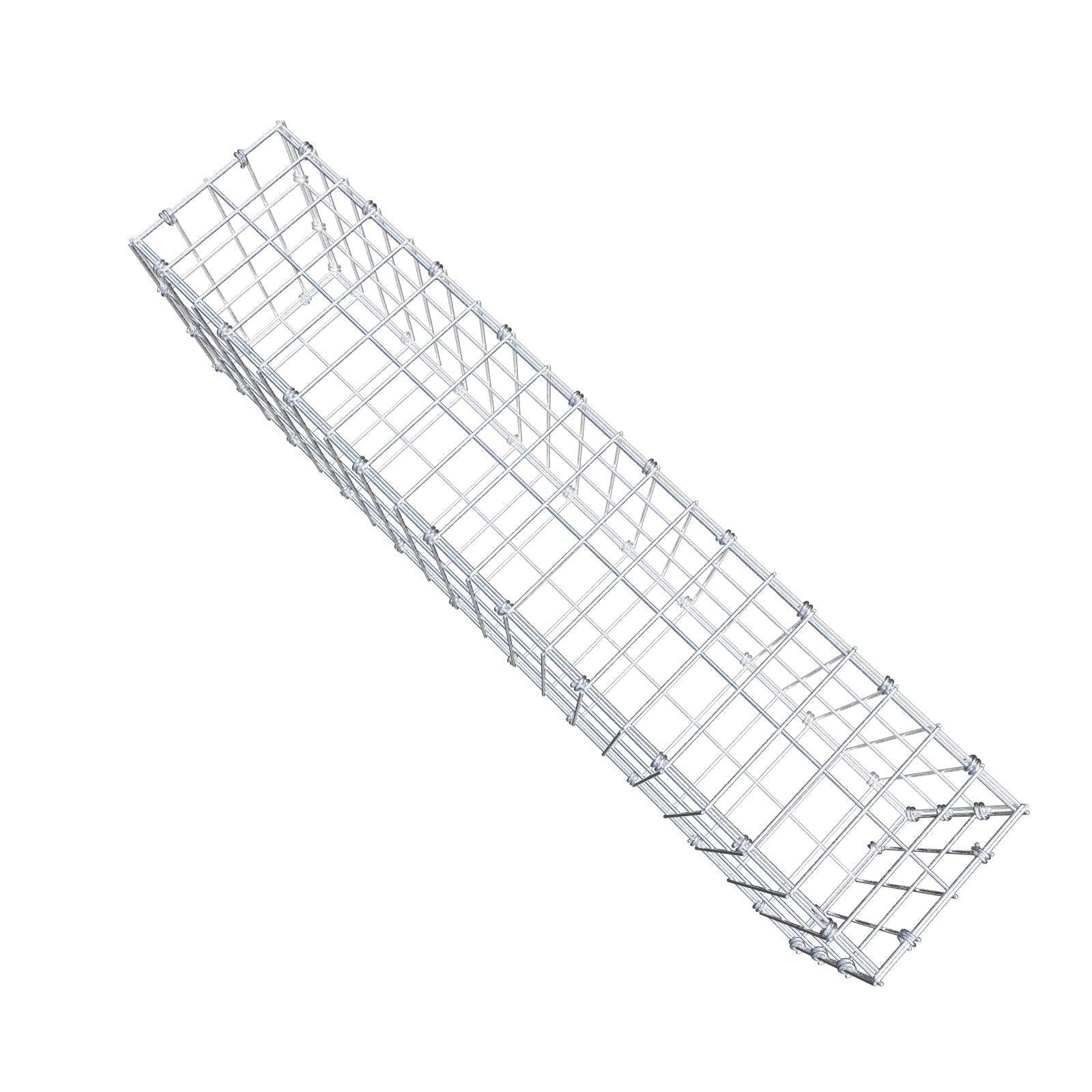 Gabião 100 cm x 30 cm x 20 cm (C x A x P), malhagem 5 x 10 cm, anel espiral
