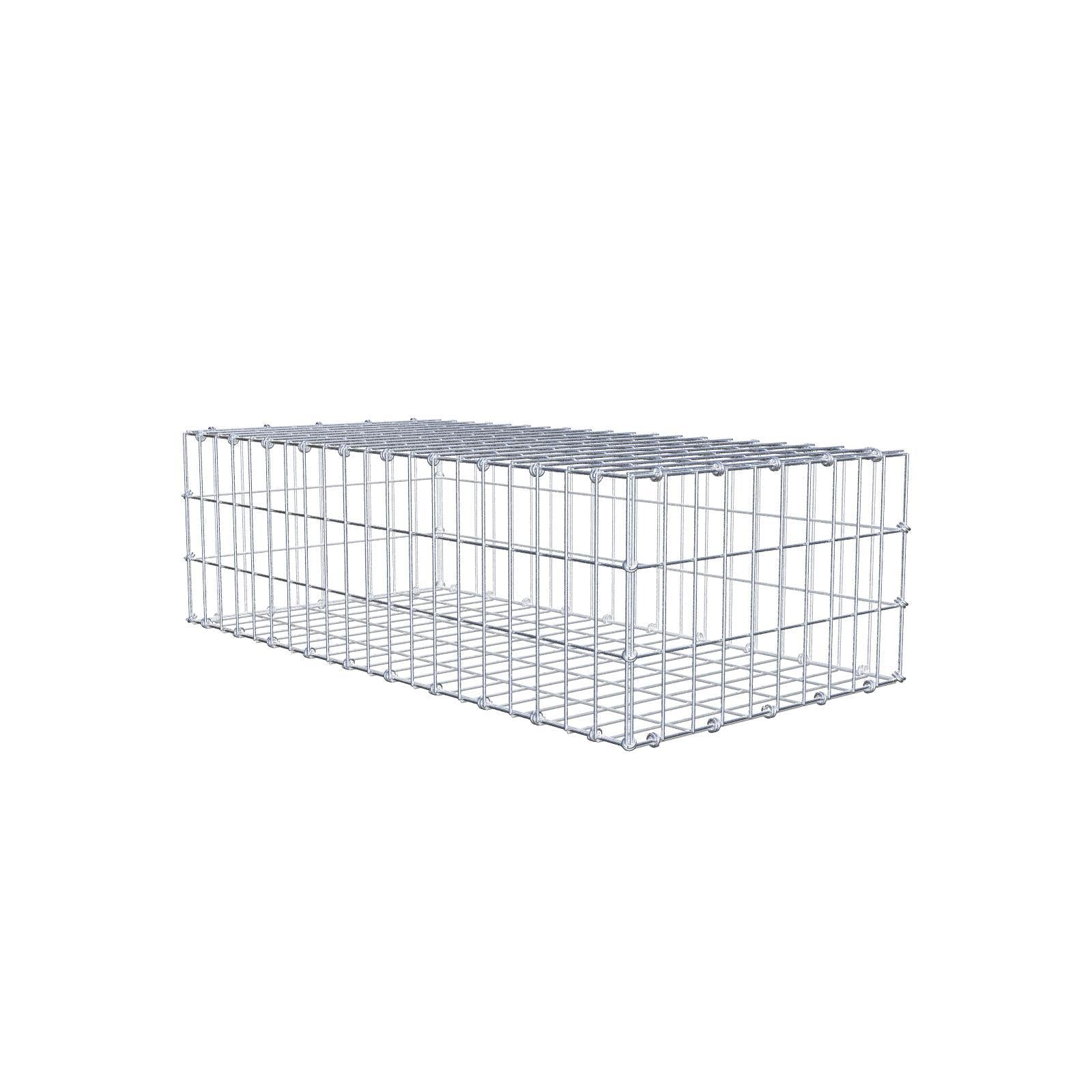 Gabion 100 cm x 30 cm x 50 cm (L x H x D), mesh size 5 x 10 cm, spiral ring