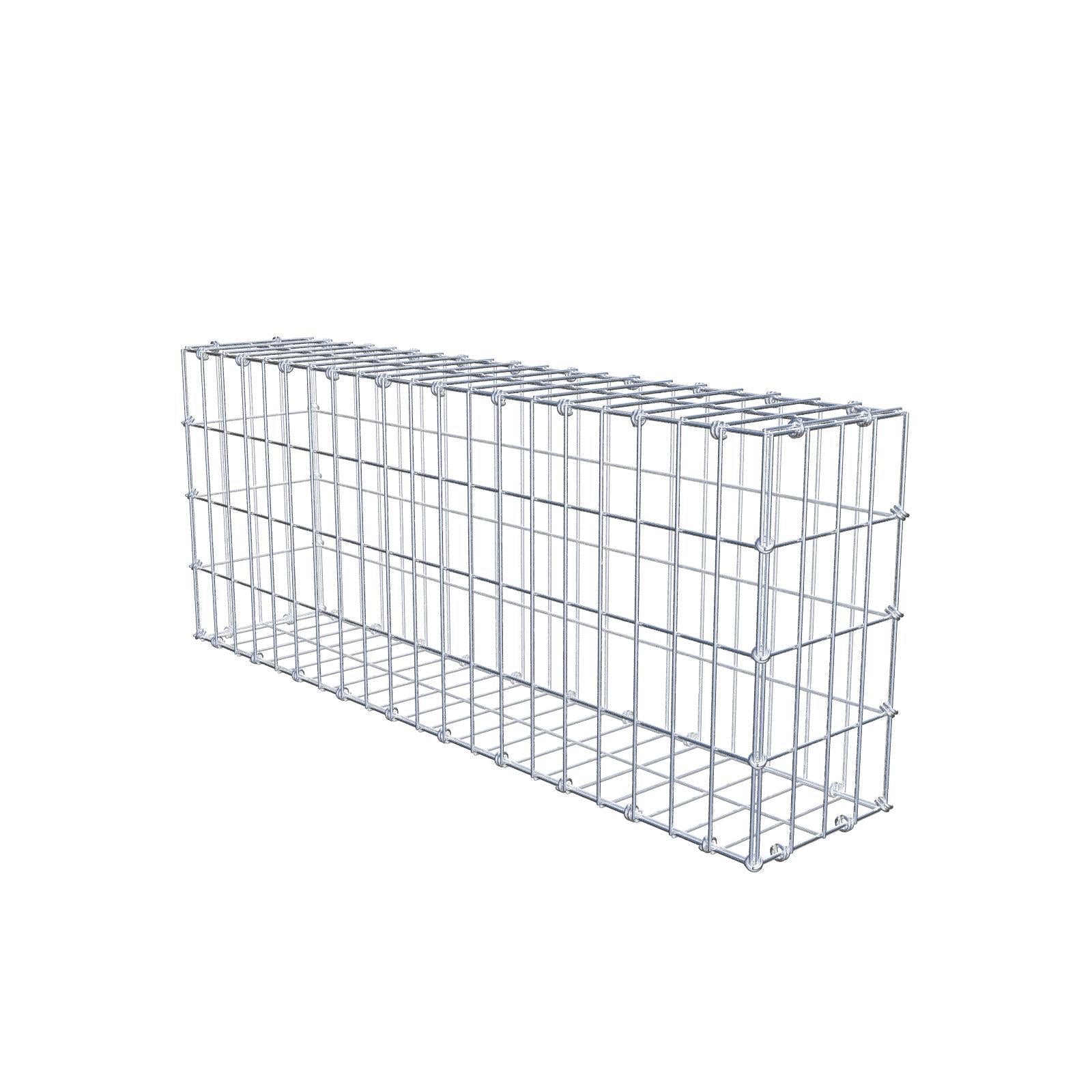 Gabion 100 cm x 40 cm x 20 cm (L x H x D), mesh size 5 x 10 cm, spiral ring