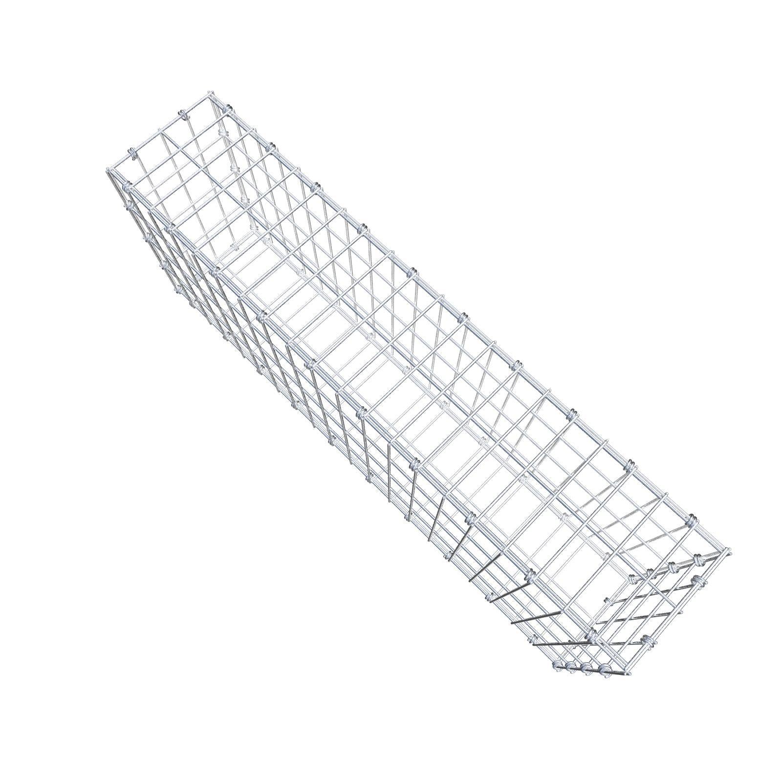 Gabion 100 cm x 40 cm x 20 cm (L x H x D), mesh size 5 x 10 cm, spiral ring