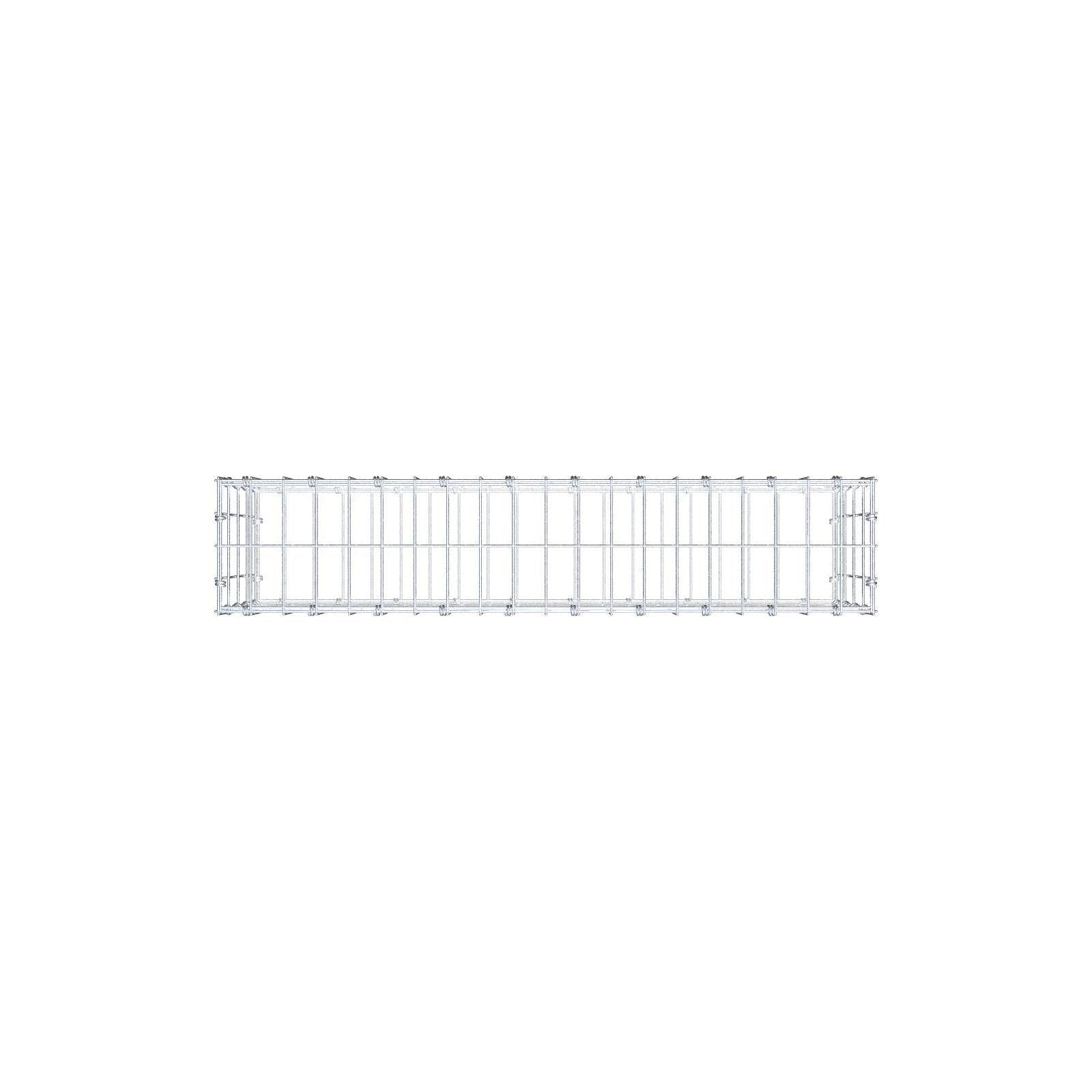 Gabion 100 cm x 40 cm x 20 cm (L x H x D), mesh size 5 x 10 cm, spiral ring