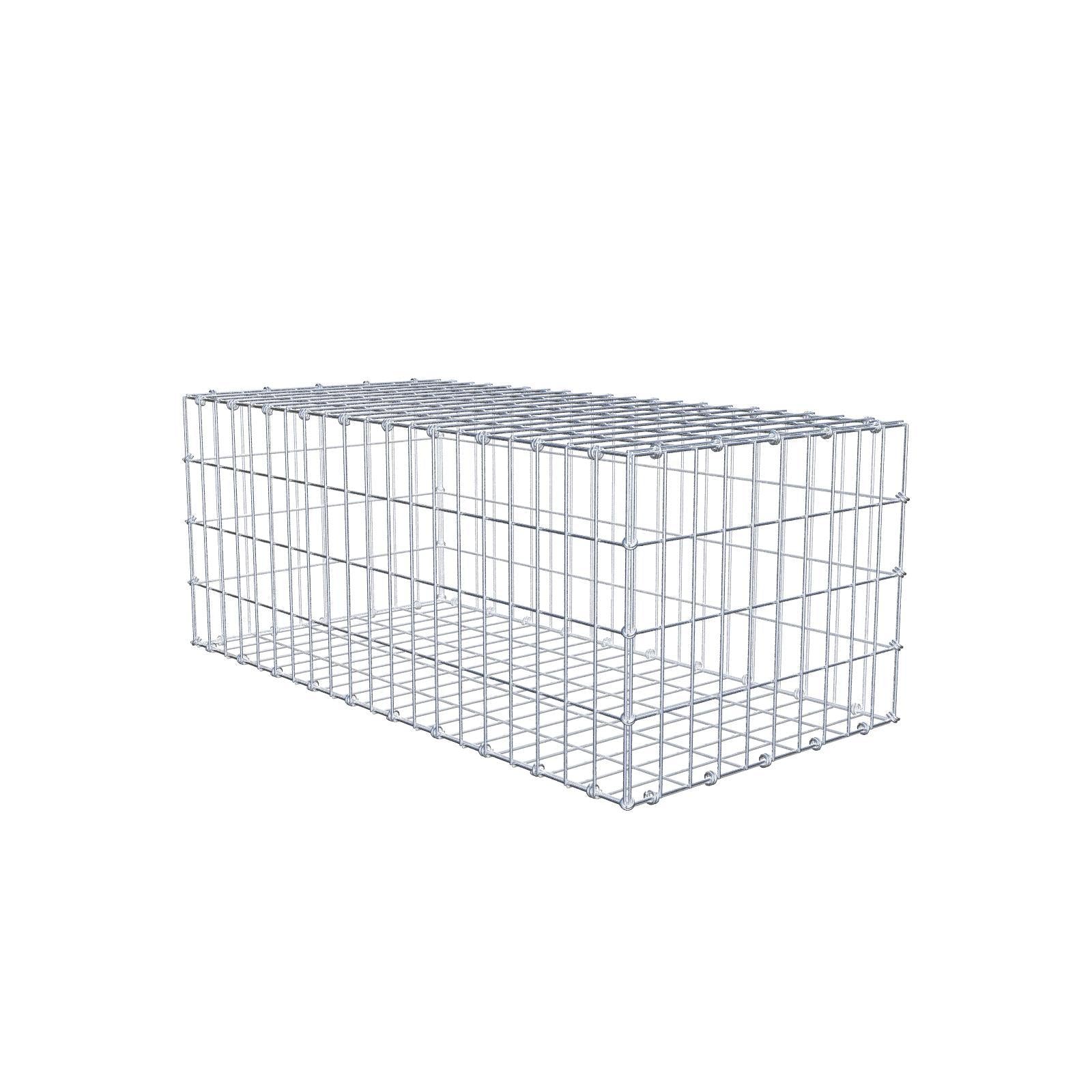 Gabion 100 cm x 40 cm x 50 cm (L x H x D), mesh size 5 x 10 cm, spiral ring