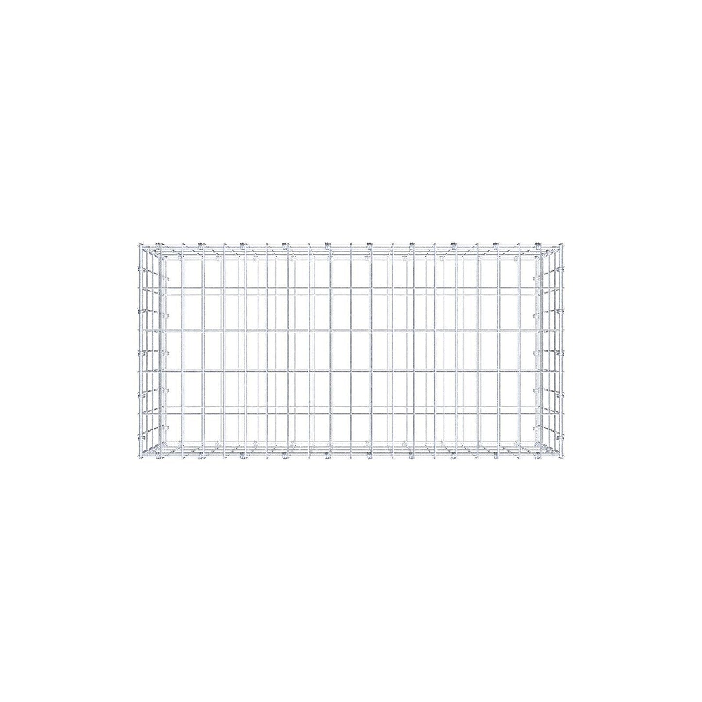 Gabion 100 cm x 40 cm x 50 cm (L x H x P), mailles 5 x 10 cm, anneau en spirale