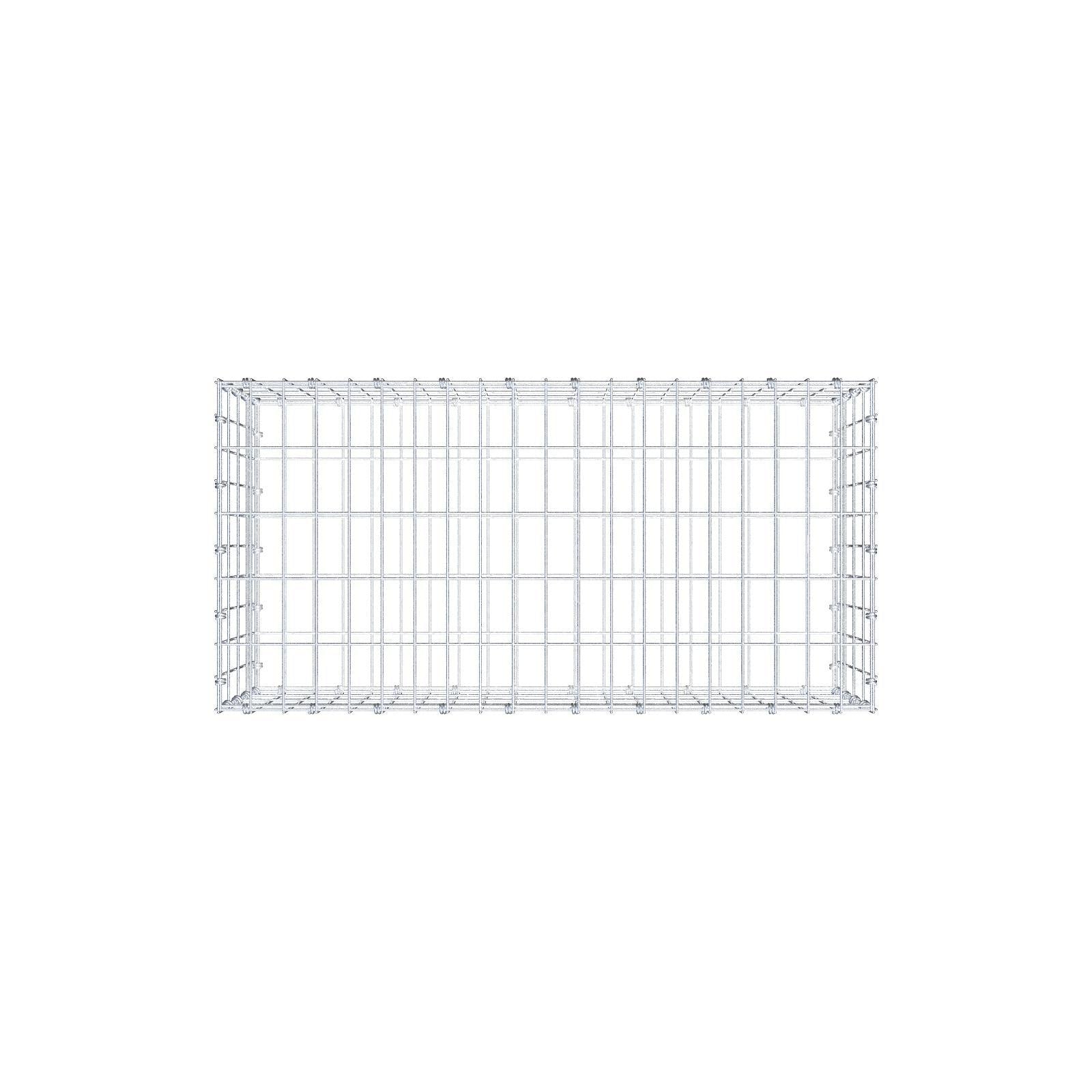 Gabion 100 cm x 40 cm x 50 cm (L x H x D), mesh size 5 x 10 cm, spiral ring