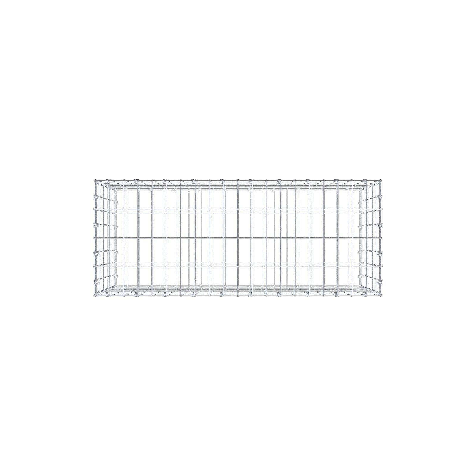 Gabion 100 cm x 50 cm x 40 cm (L x H x D), mesh size 5 x 10 cm, spiral ring