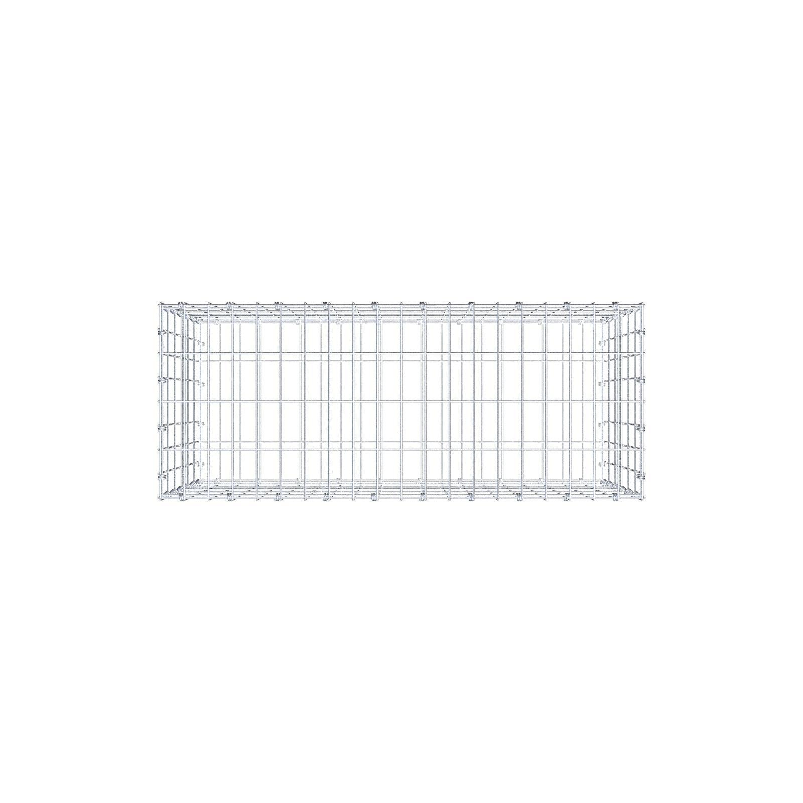 Gabion 100 cm x 60 cm x 40 cm (L x H x D), mesh size 5 x 10 cm, spiral ring