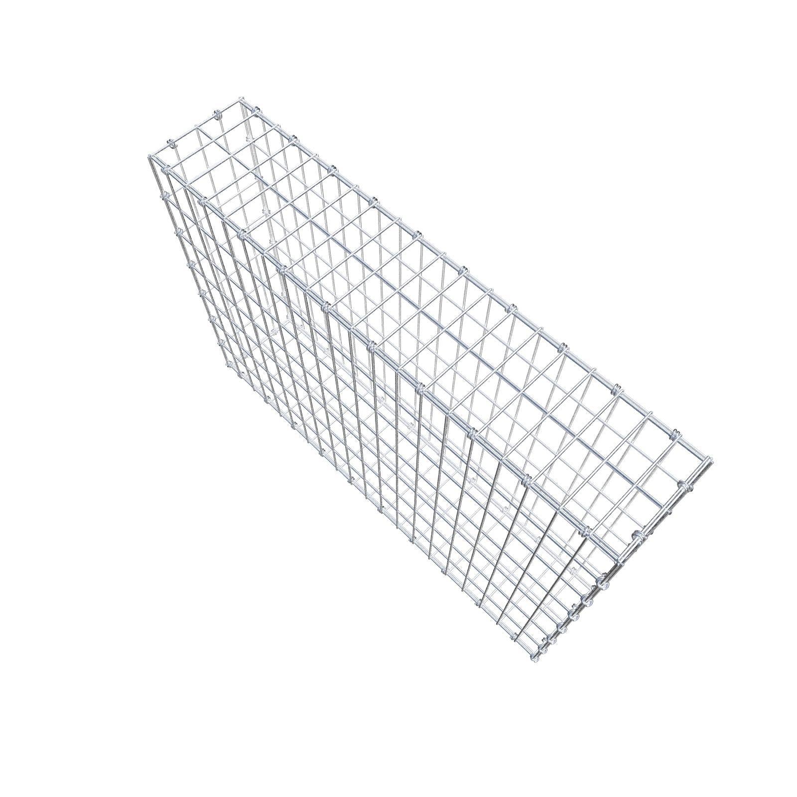 Gabião 100 cm x 70 cm x 20 cm (C x A x P), malhagem 5 x 10 cm, anel espiral