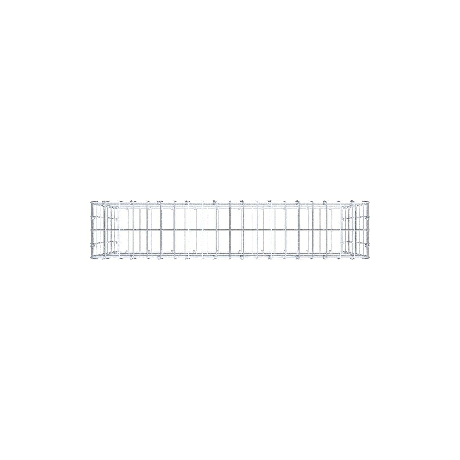 Gabião 100 cm x 70 cm x 20 cm (C x A x P), malhagem 5 x 10 cm, anel espiral