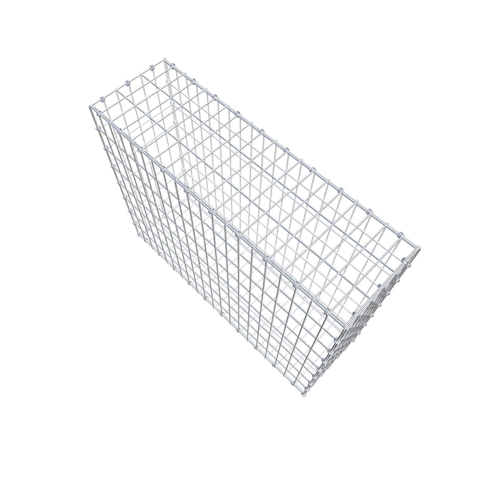 Gabião 100 cm x 80 cm x 30 cm (C x A x P), malhagem 5 x 10 cm, anel espiral