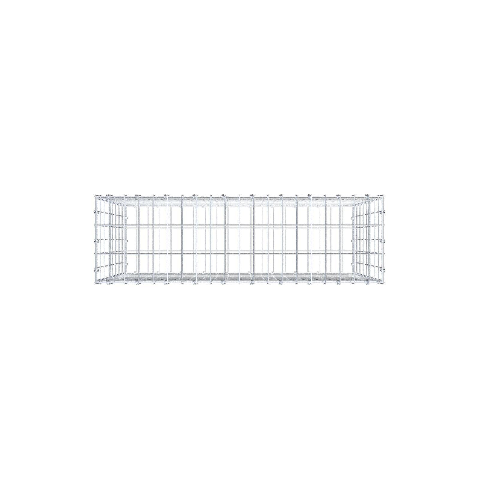 Gabião 100 cm x 80 cm x 30 cm (C x A x P), malhagem 5 x 10 cm, anel espiral