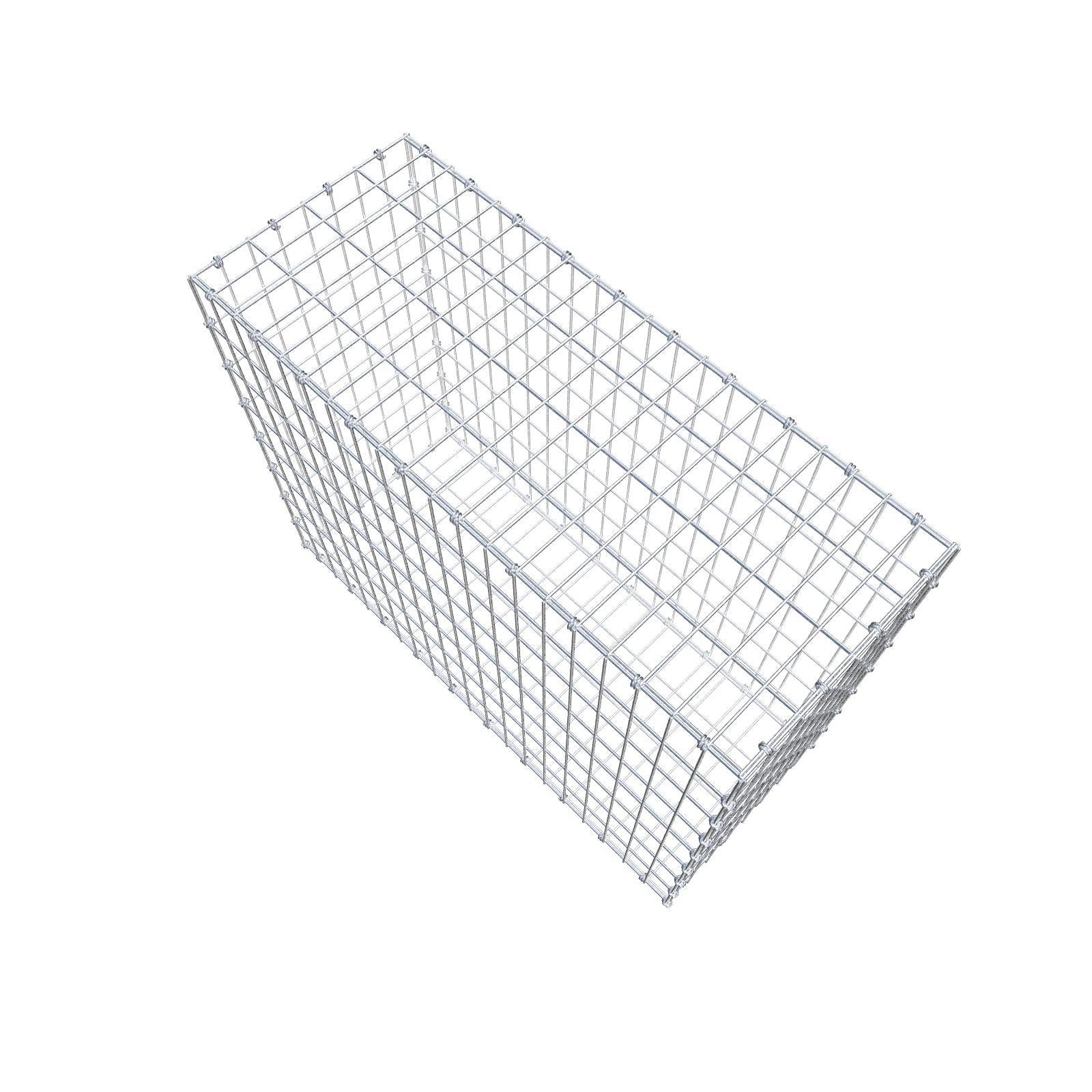 Gabião 100 cm x 80 cm x 40 cm (C x A x P), malhagem 5 x 10 cm, anel espiral