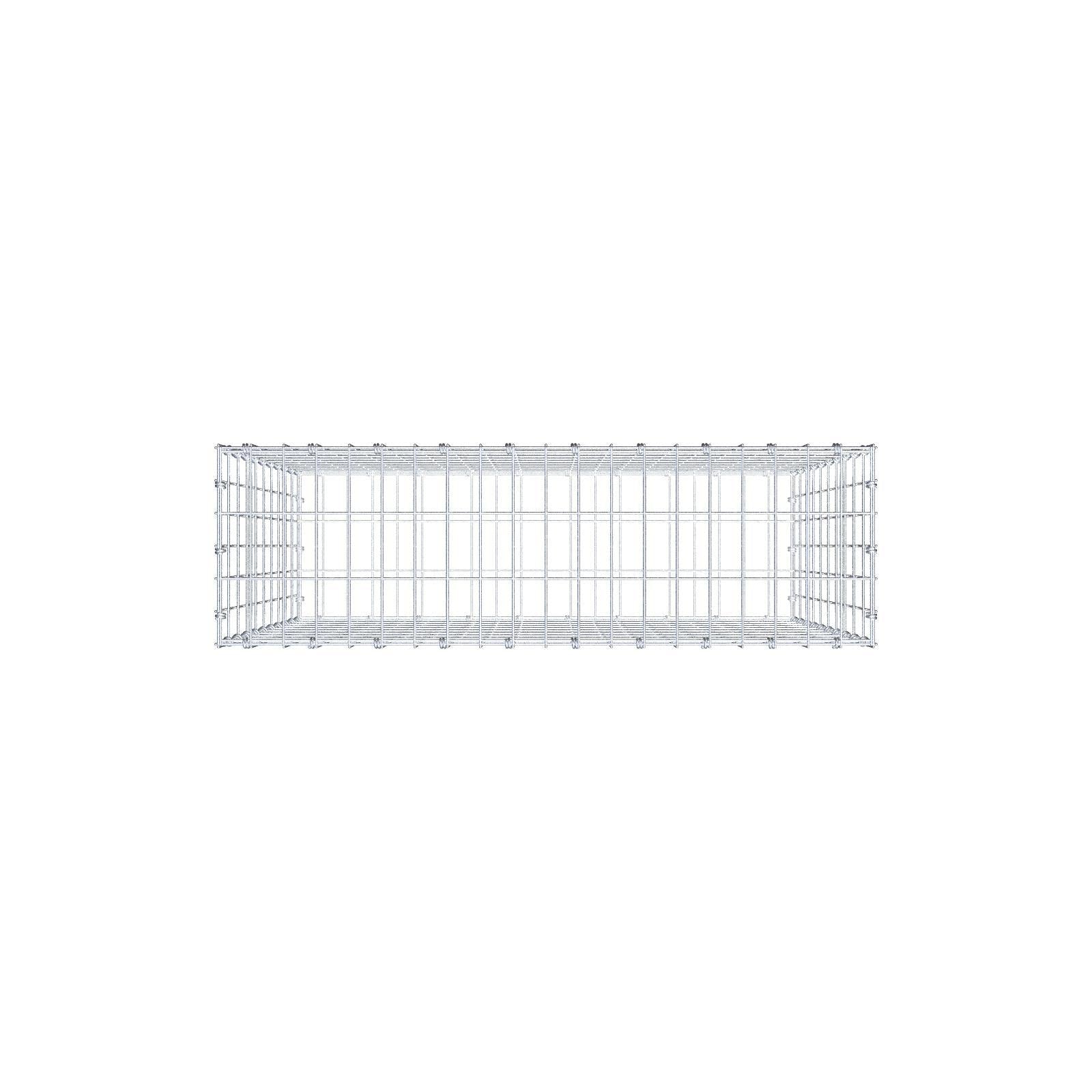 Gabião 100 cm x 100 cm x 30 cm (C x A x P), malhagem 5 x 10 cm, anel espiral