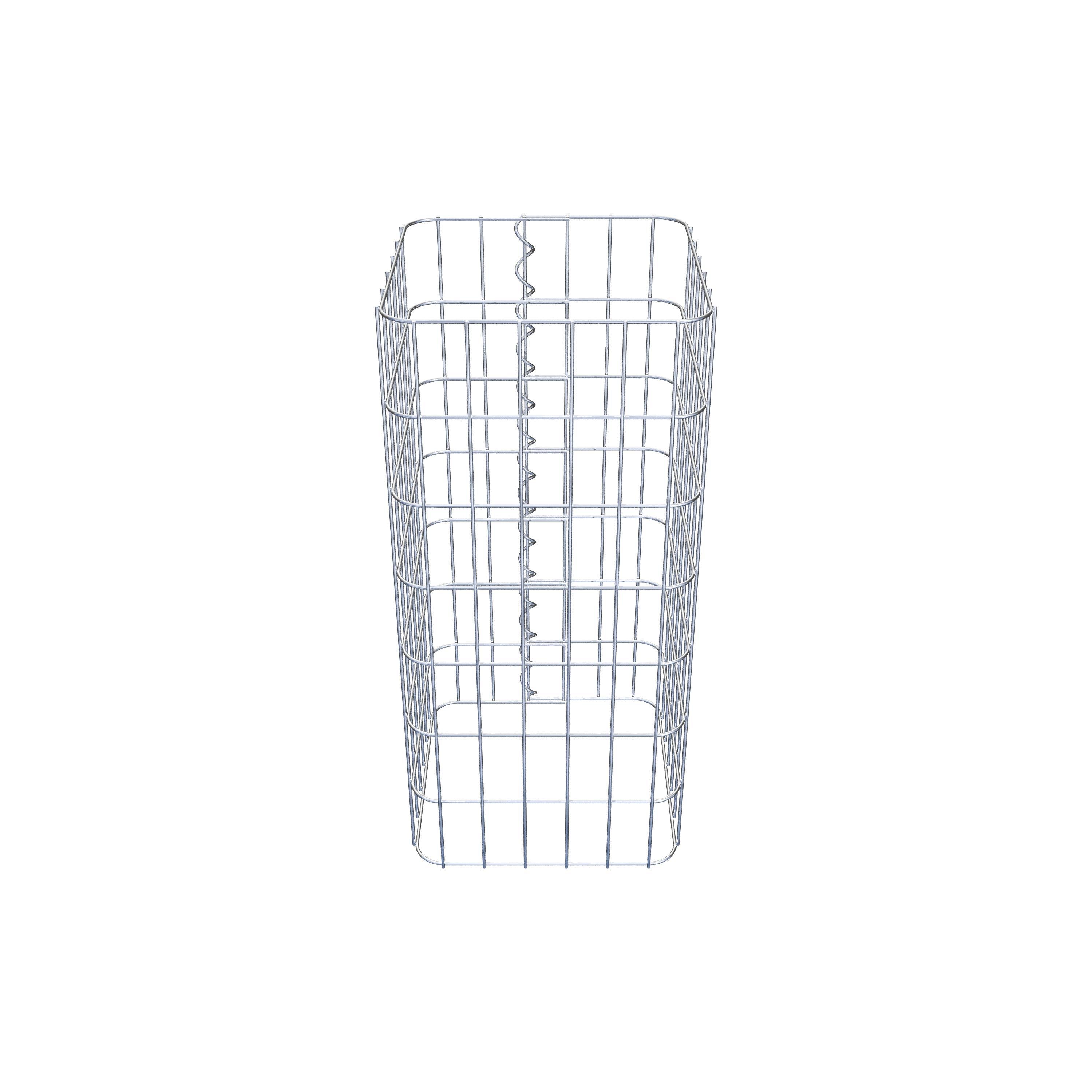 Gabion column 32 x 32 cm, MW 5 x 10 cm square