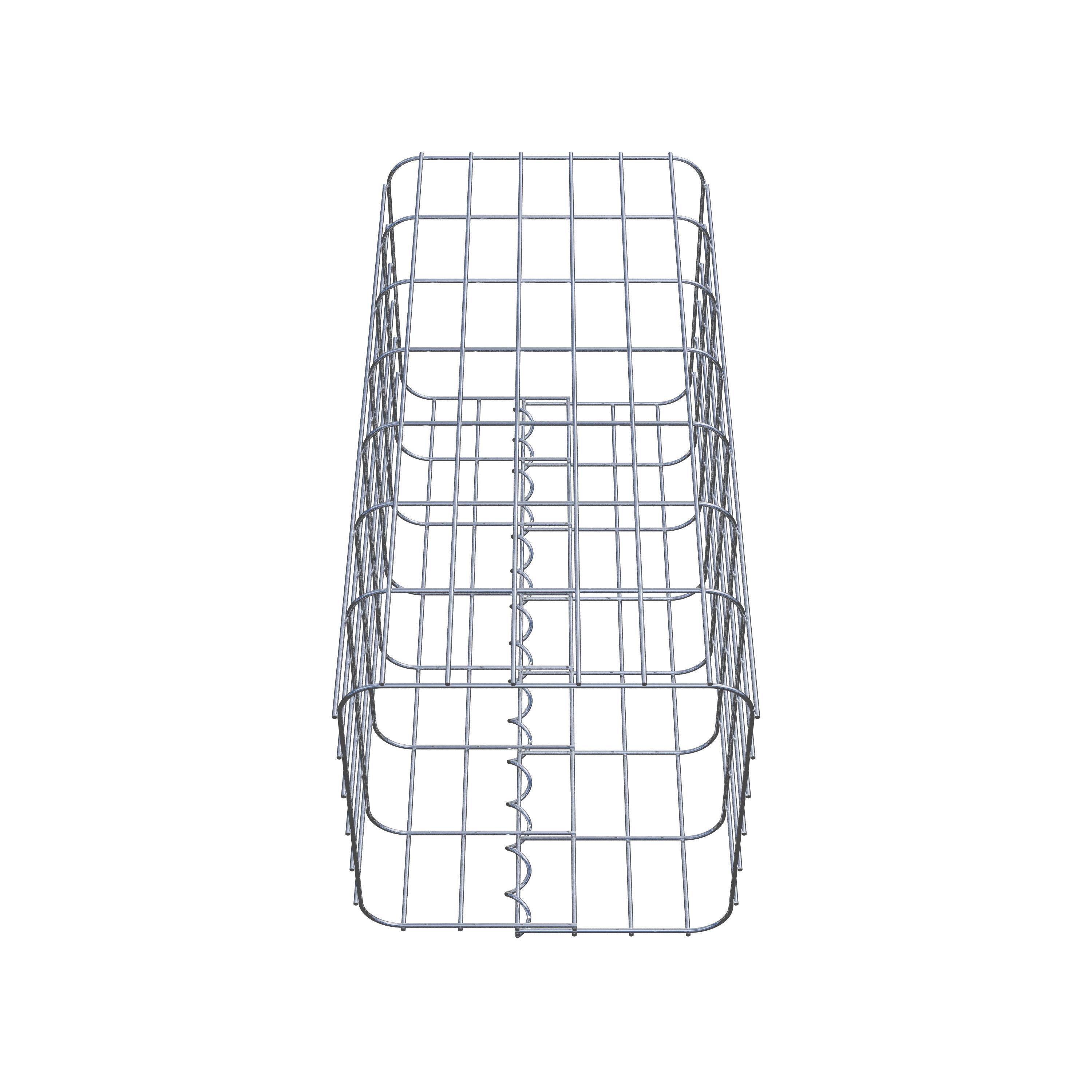 Gabion column 32 x 32 cm, MW 5 x 10 cm square