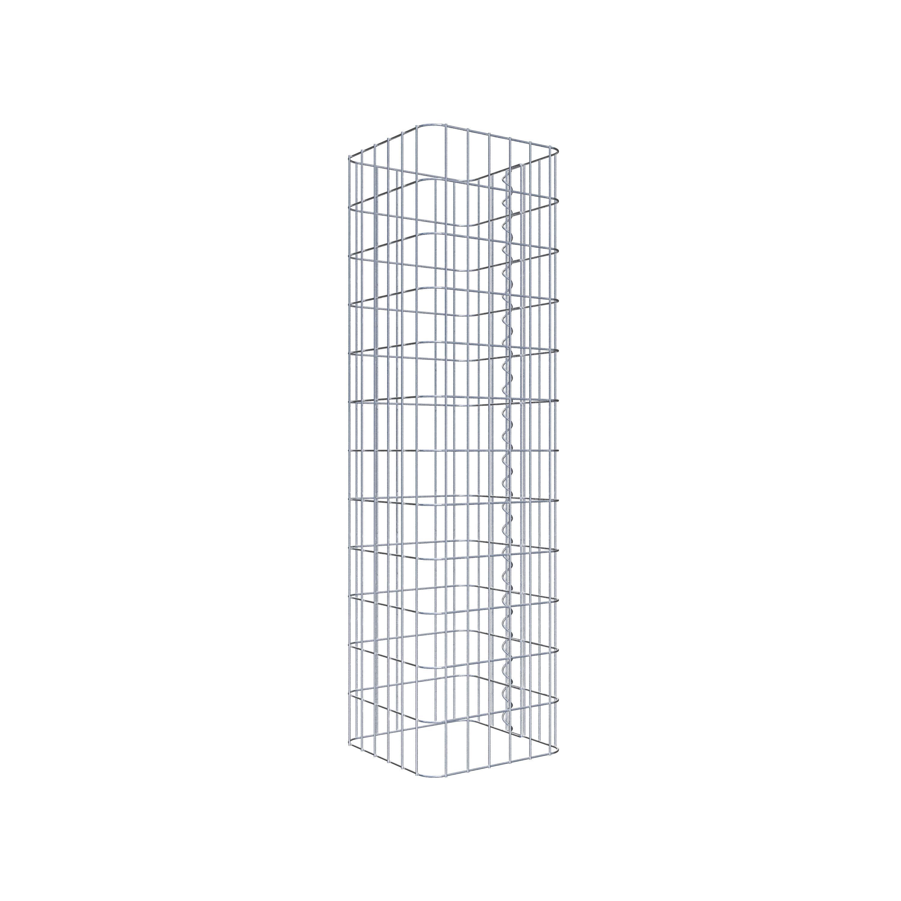 Gabion column 32 x 32 cm, MW 5 x 10 cm square