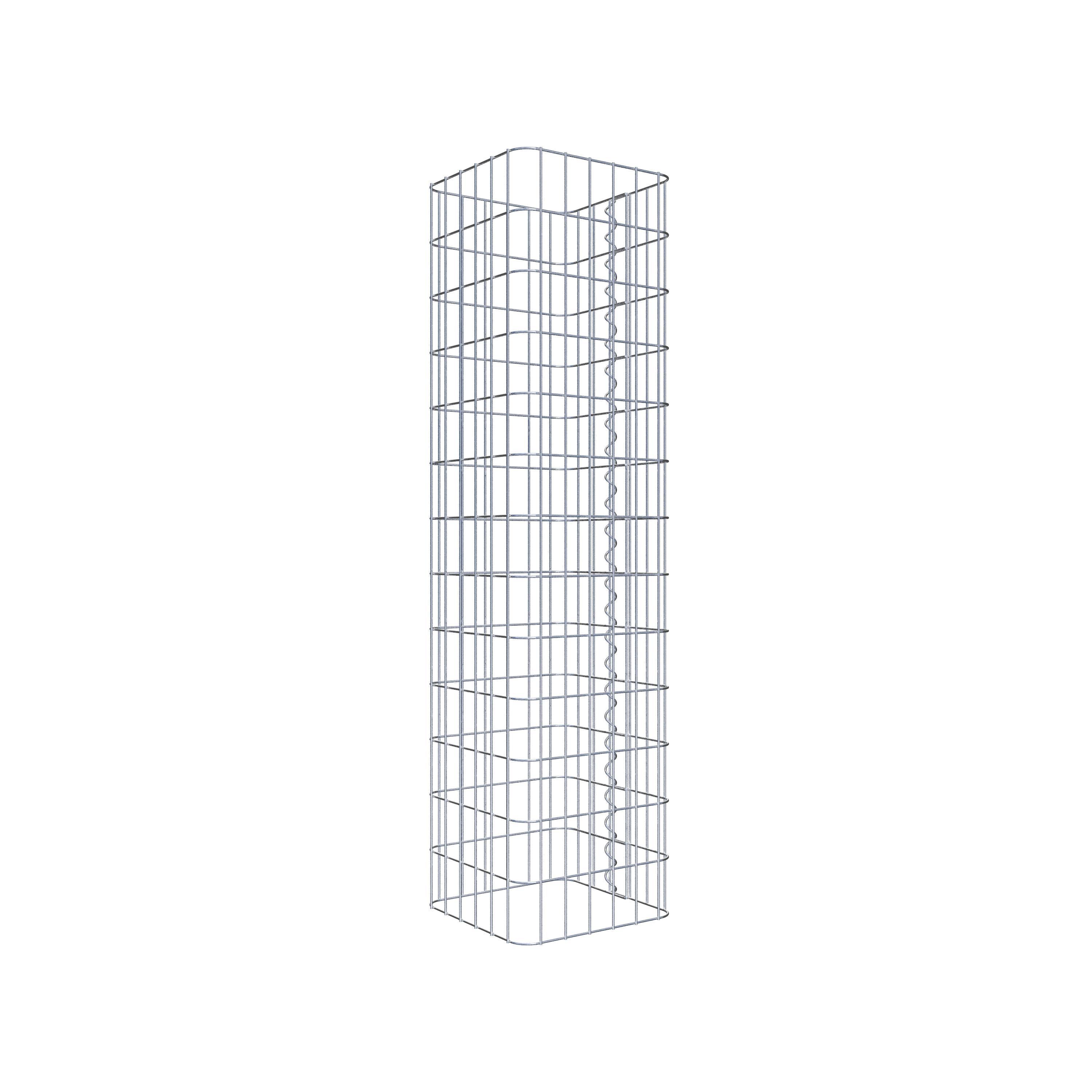 Gabion column 32 x 32 cm, MW 5 x 10 cm square
