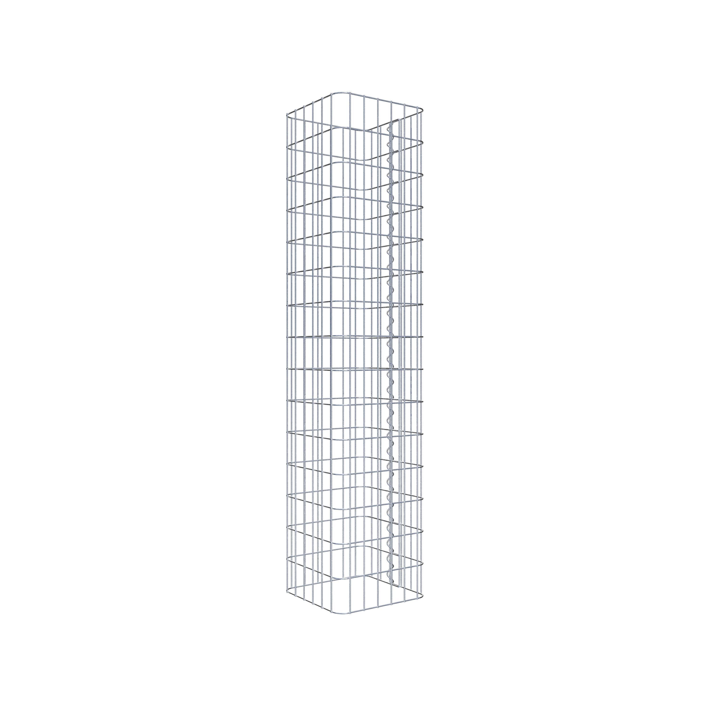 Gabion column 32 x 32 cm, MW 5 x 10 cm square