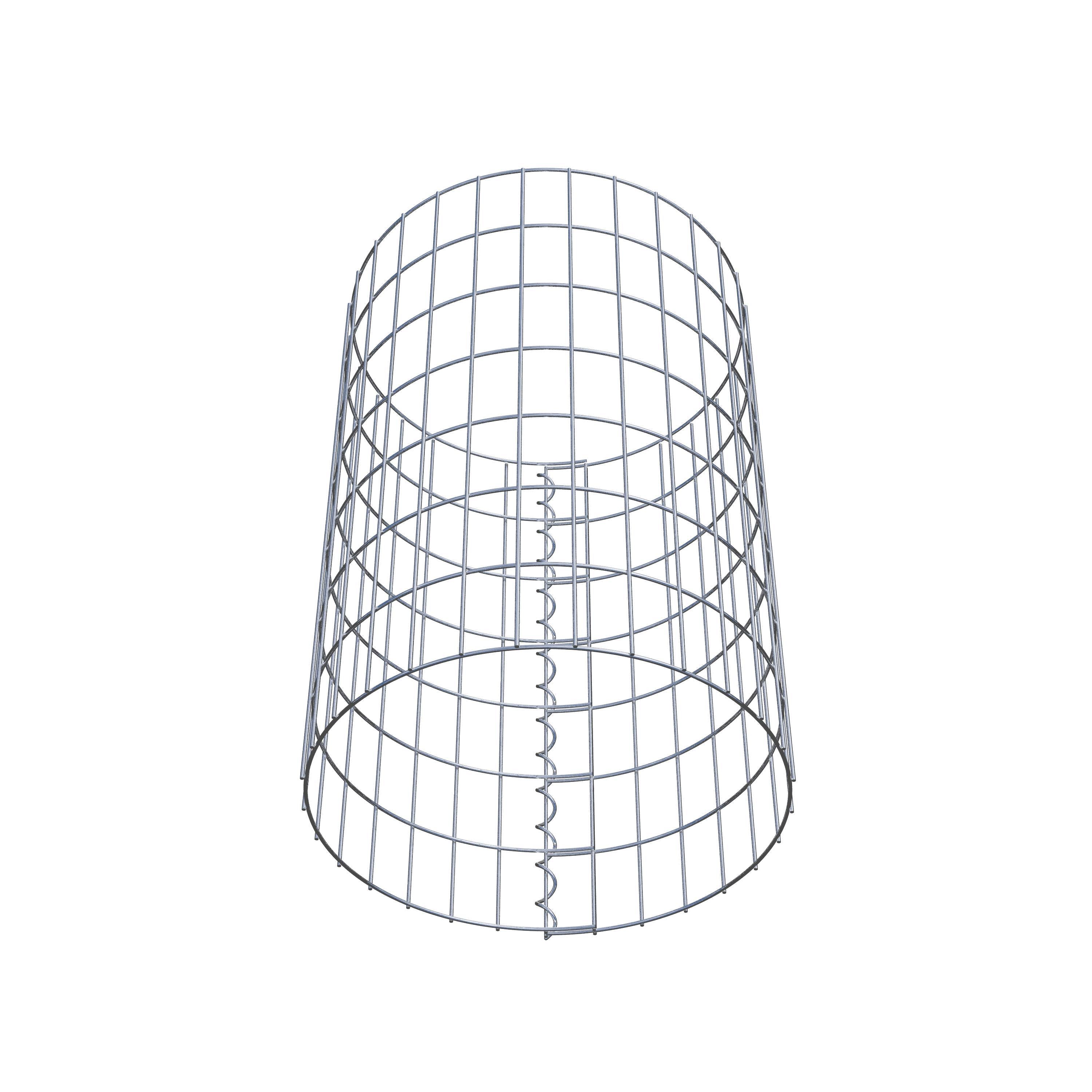 Schanskorf kolom diameter 47 cm, MW 5 x 10 cm rond