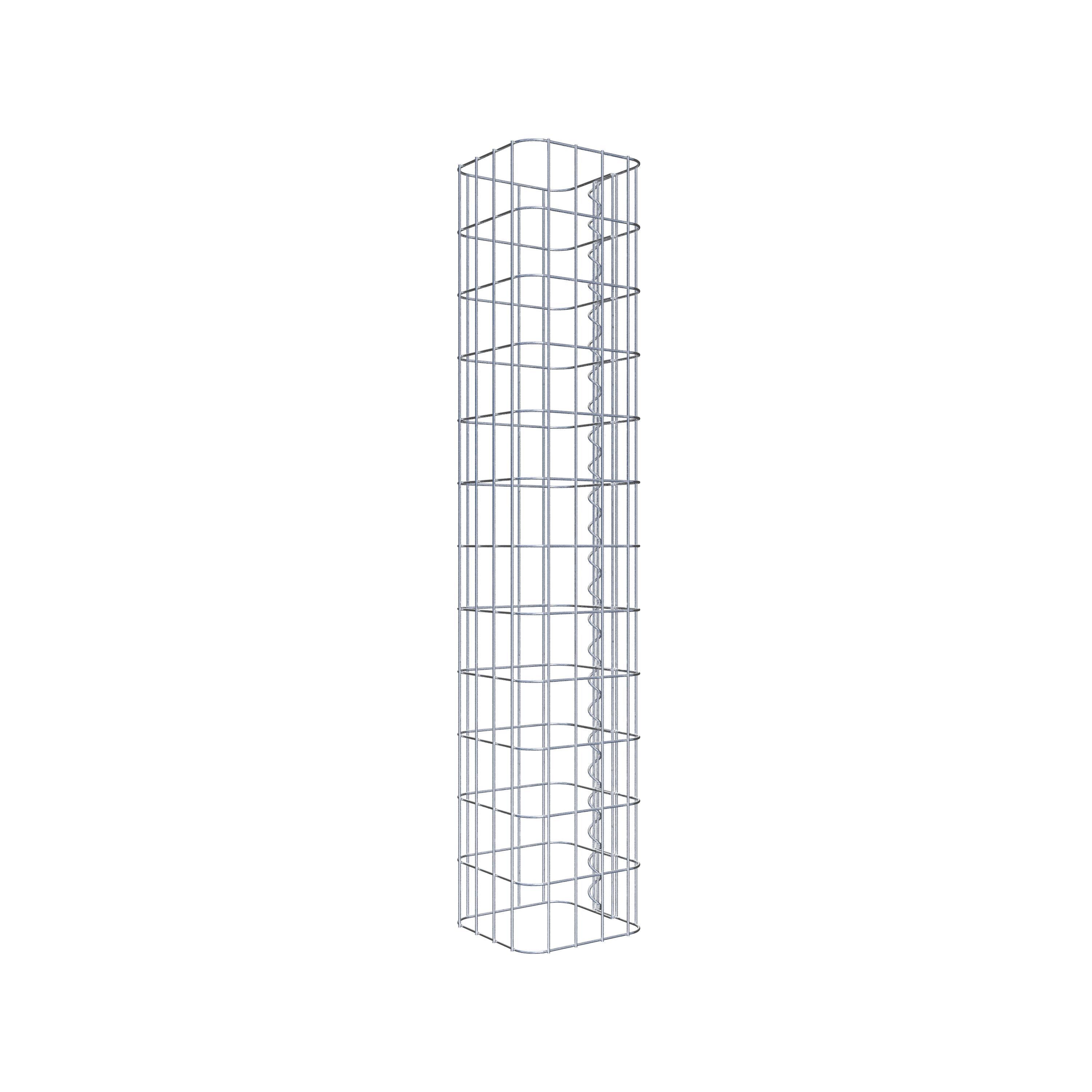 Columna de gaviones 22 x 22 cm, cuadrado MW 5 x 10 cm