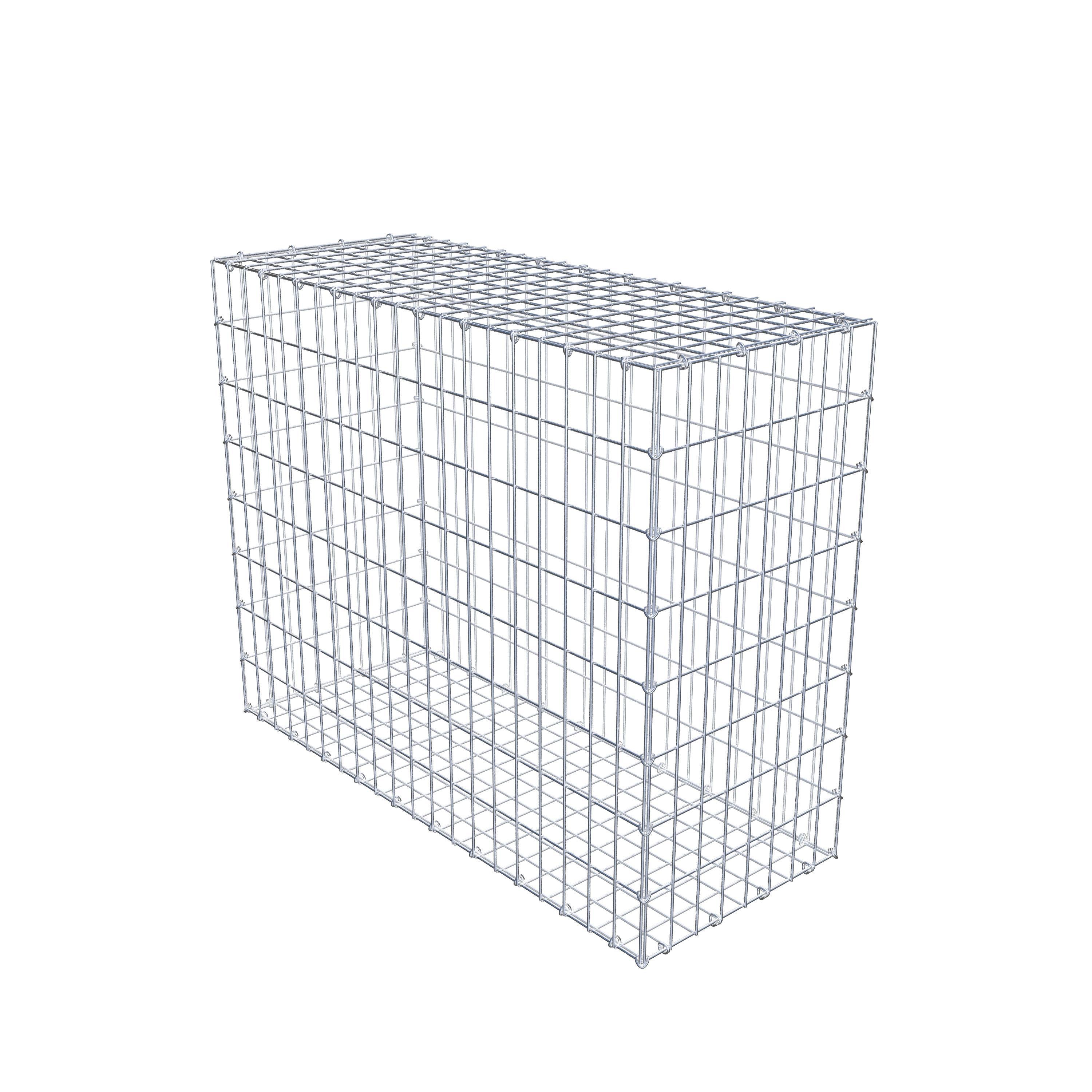 Gabion 100 cm x 80 cm x 40 cm (L x H x D), maskestørrelse 5 cm x 10 cm, C-ring