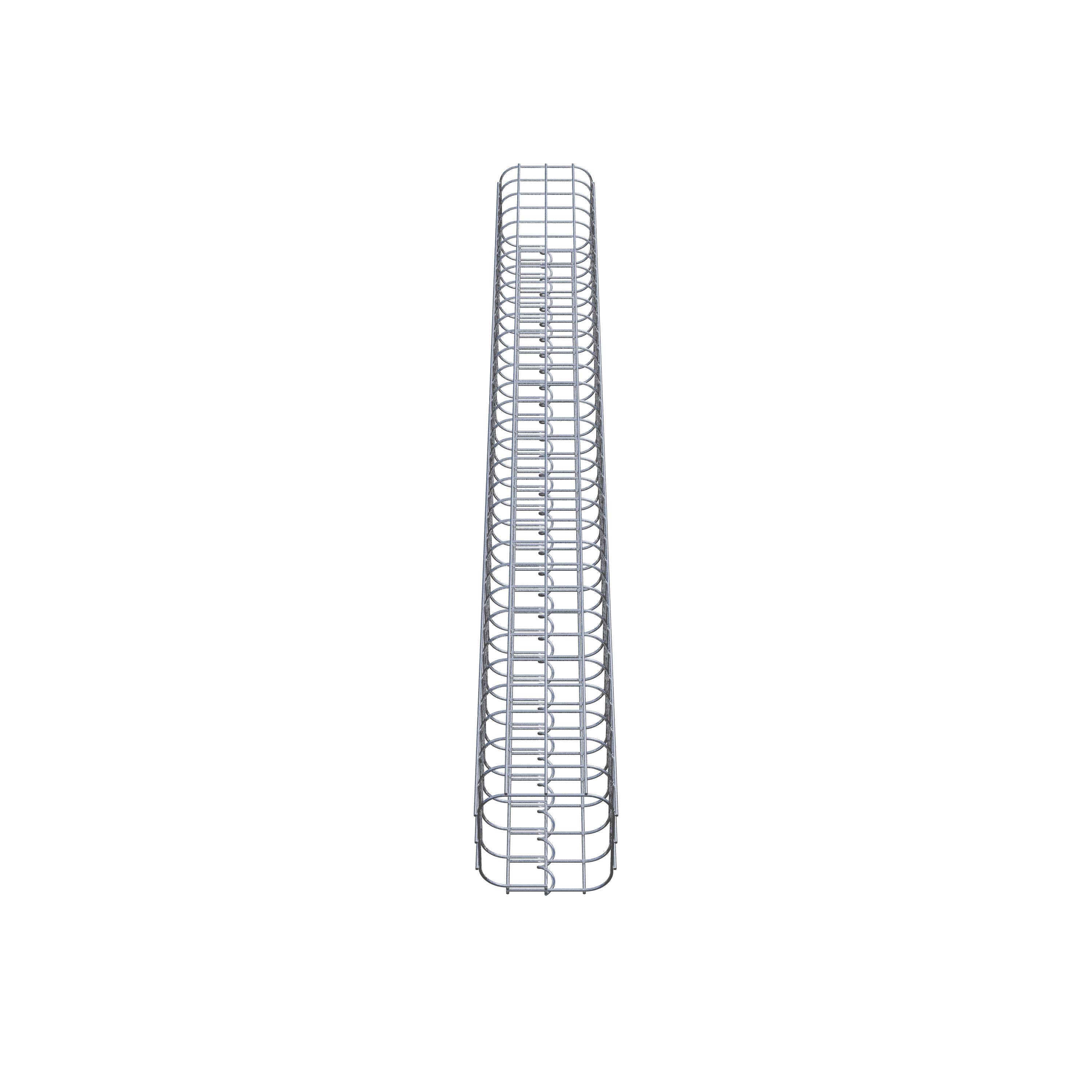 Columna de gaviones 17 x 17 cm, cuadrado MW 5 x 5 cm