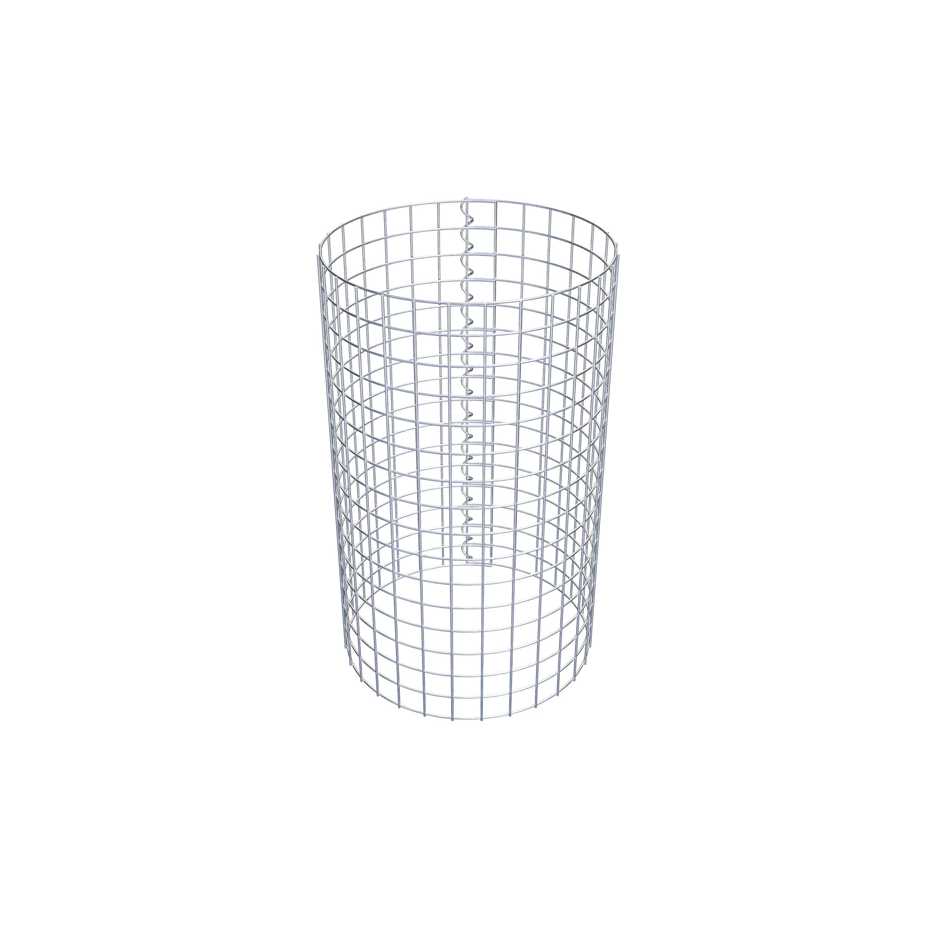 Gabionensäule rund 47 cm Durchmesser, 80 cm Höhe, Maschenweite 5 cm x 5 cm