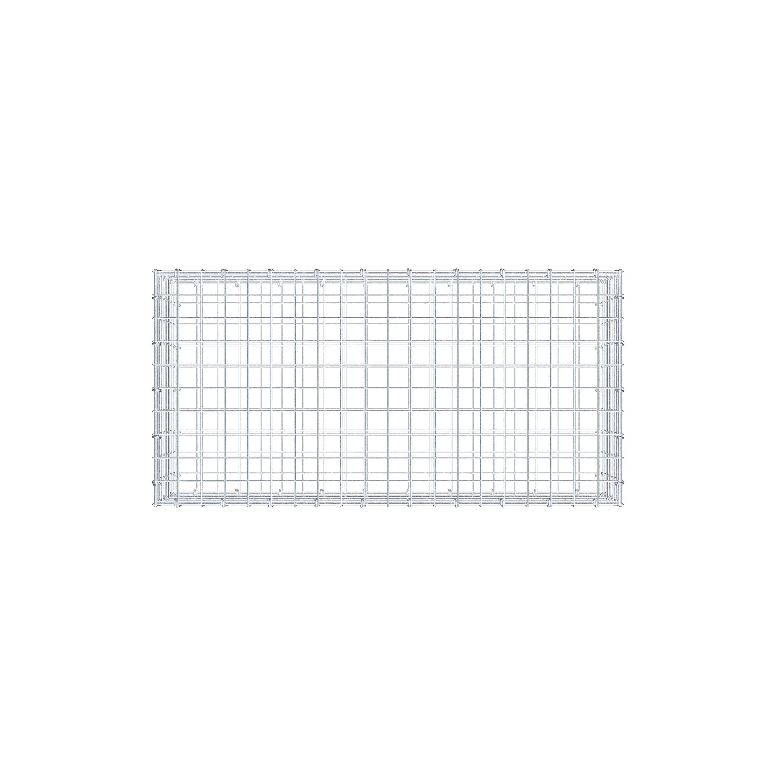 Schanskorf 100 cm x 30 cm x 50 cm (L x H x D), maaswijdte 5 cm x 5 cm, C-ring