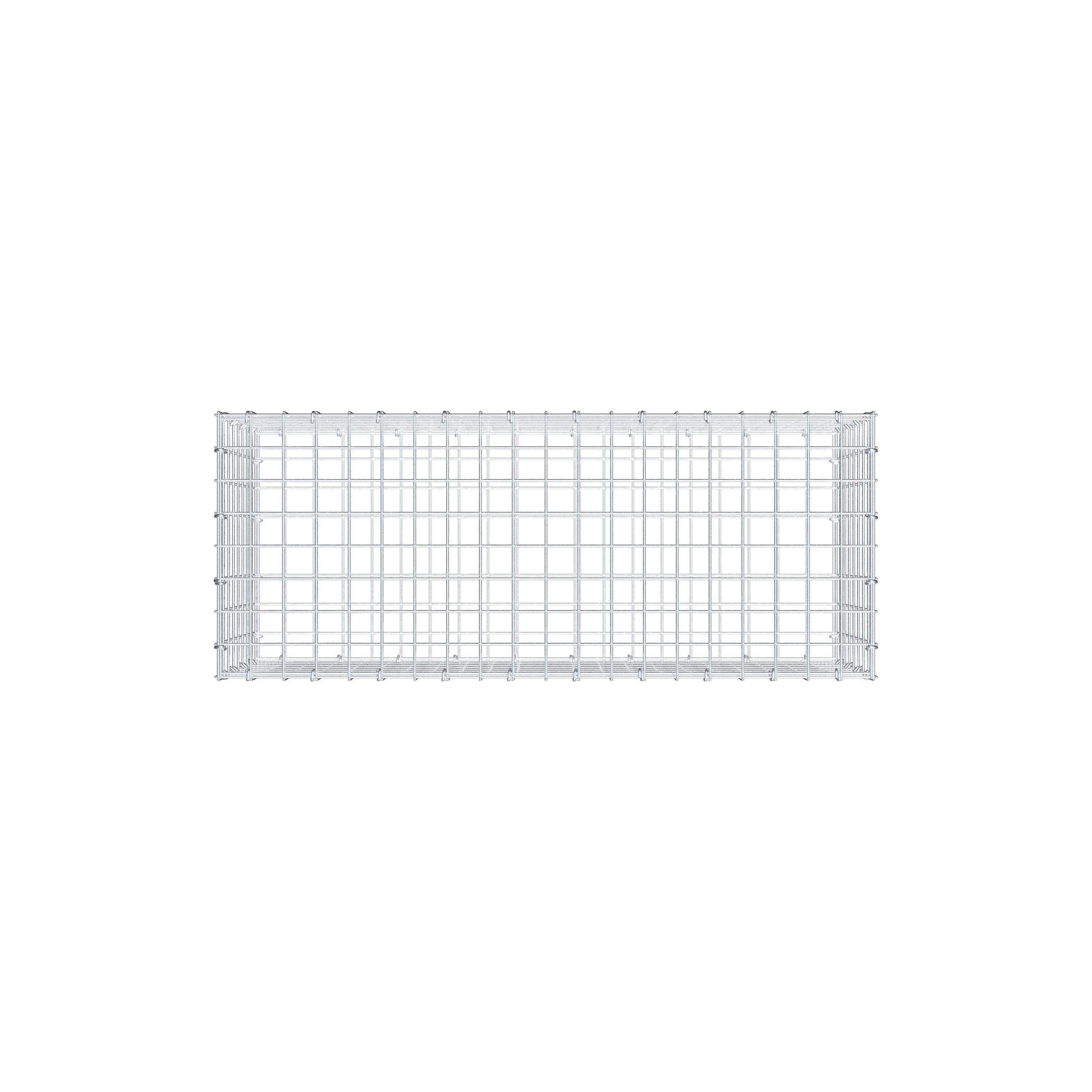 Gabion 100 cm x 40 cm x 40 cm (L x H x P), mailles 5 cm x 5 cm, anneau en C