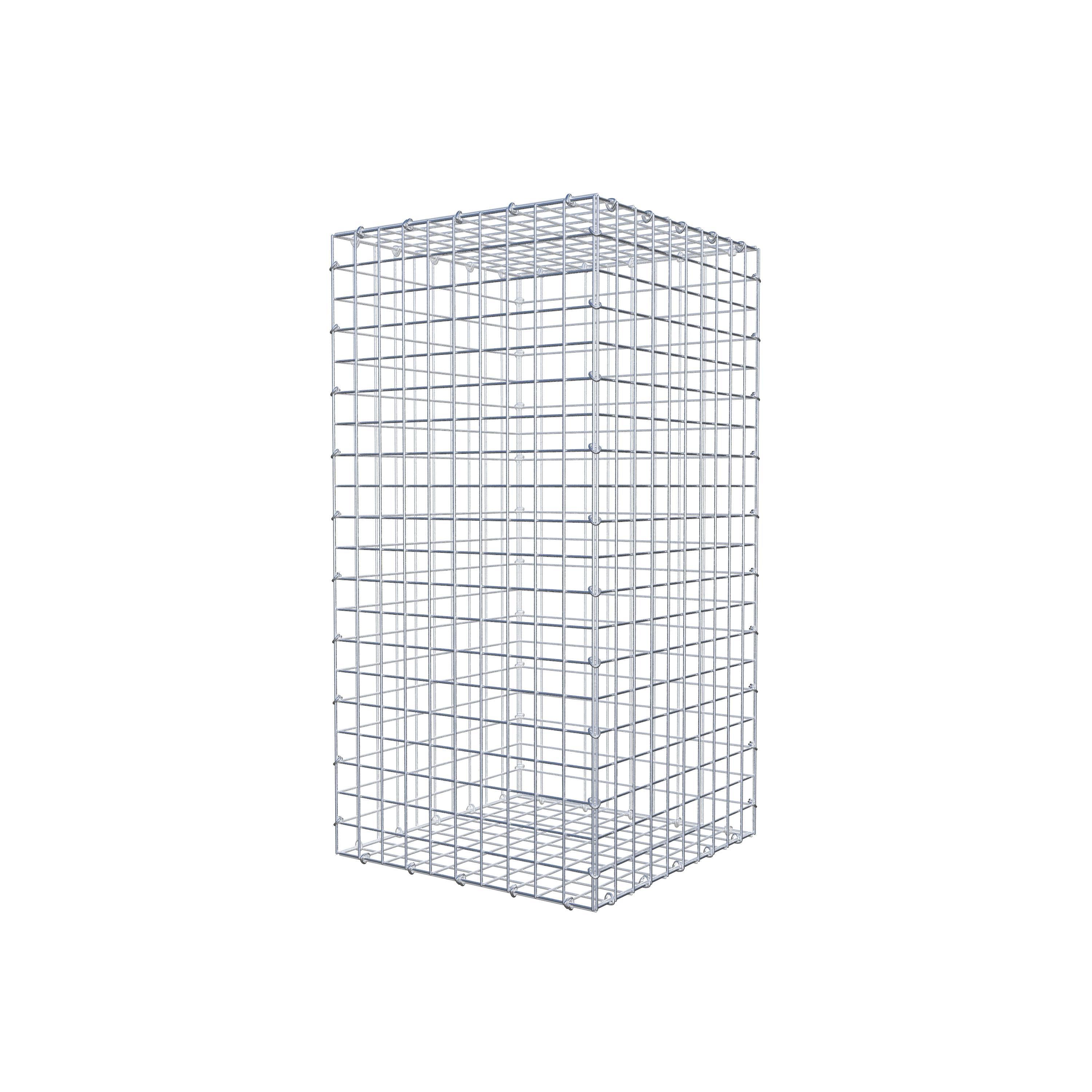 Gabione 100 cm x 50 cm x 50 cm (L x H x T), Maschenweite 5 cm x 5 cm, C-Ring