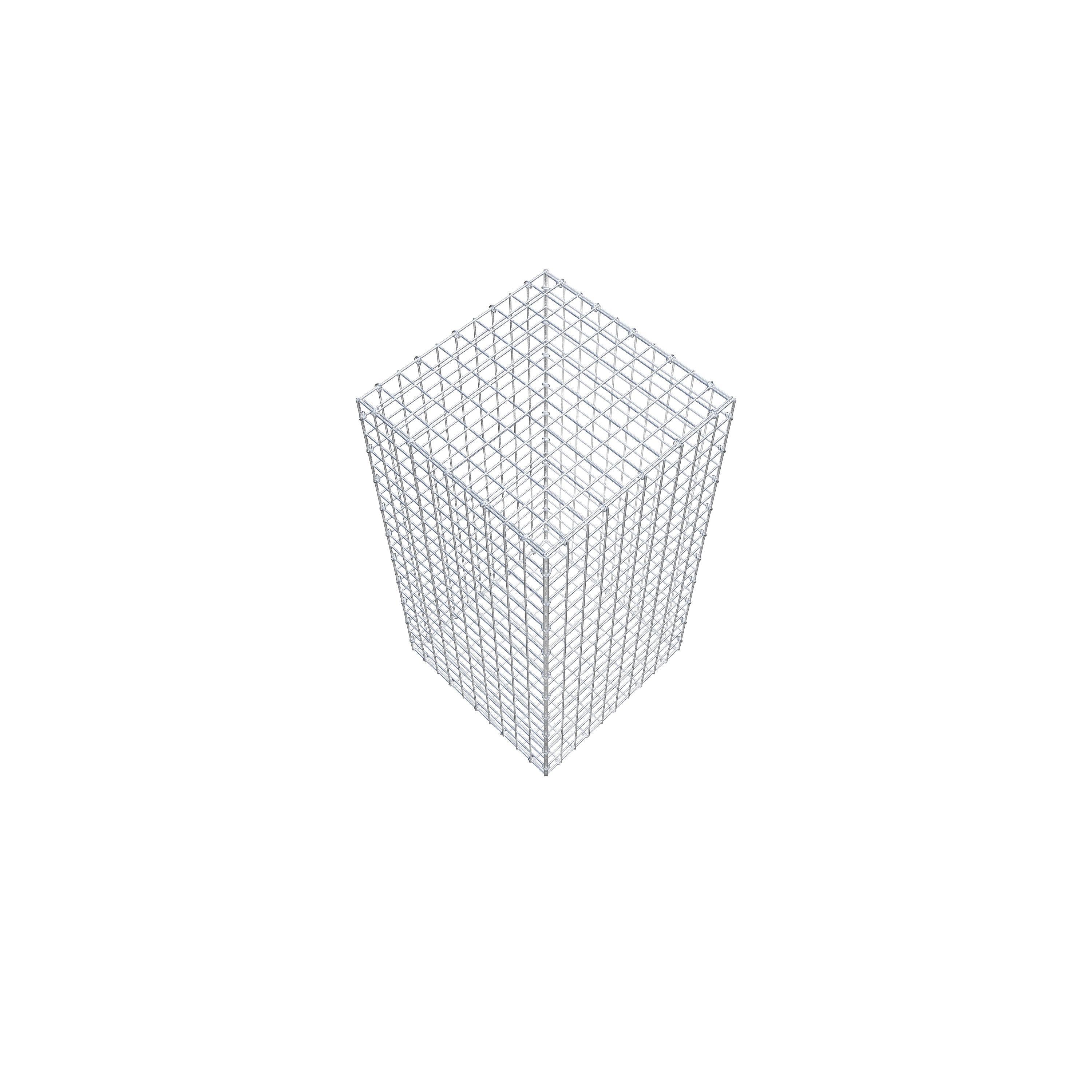 Gabione 100 cm x 50 cm x 50 cm (L x H x T), Maschenweite 5 cm x 5 cm, C-Ring
