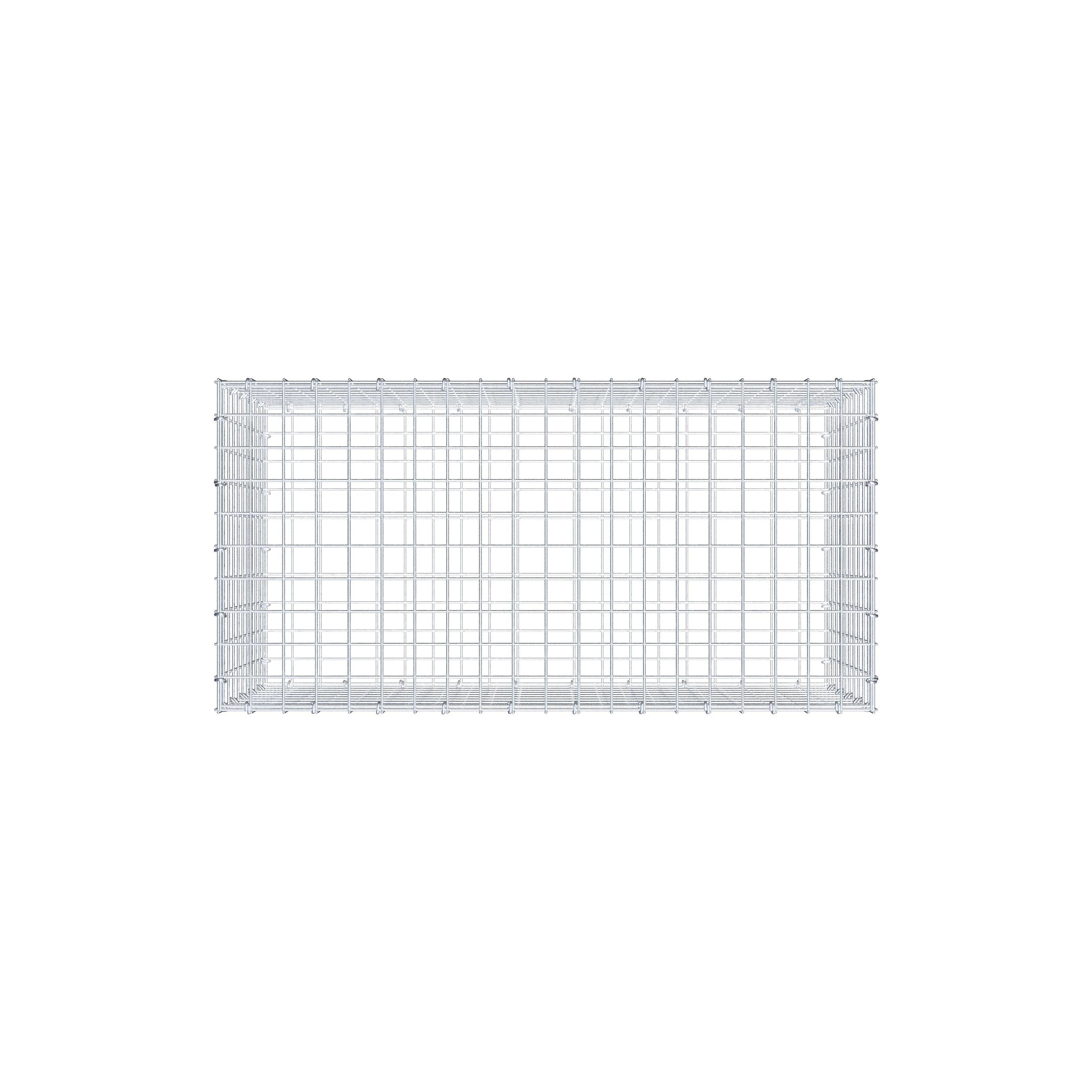 Gabione 100 cm x 50 cm x 50 cm (L x H x T), Maschenweite 5 cm x 5 cm, C-Ring