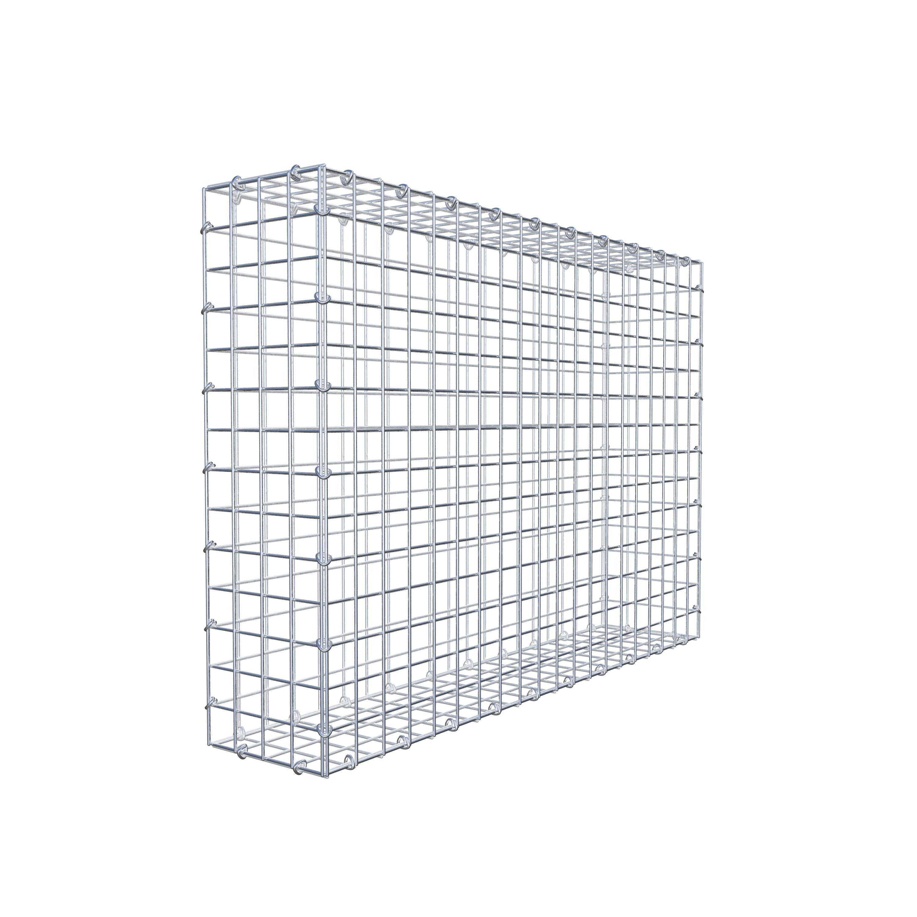 Gabion 100 cm x 70 cm x 20 cm (L x H x P), mailles 5 cm x 5 cm, anneau en C