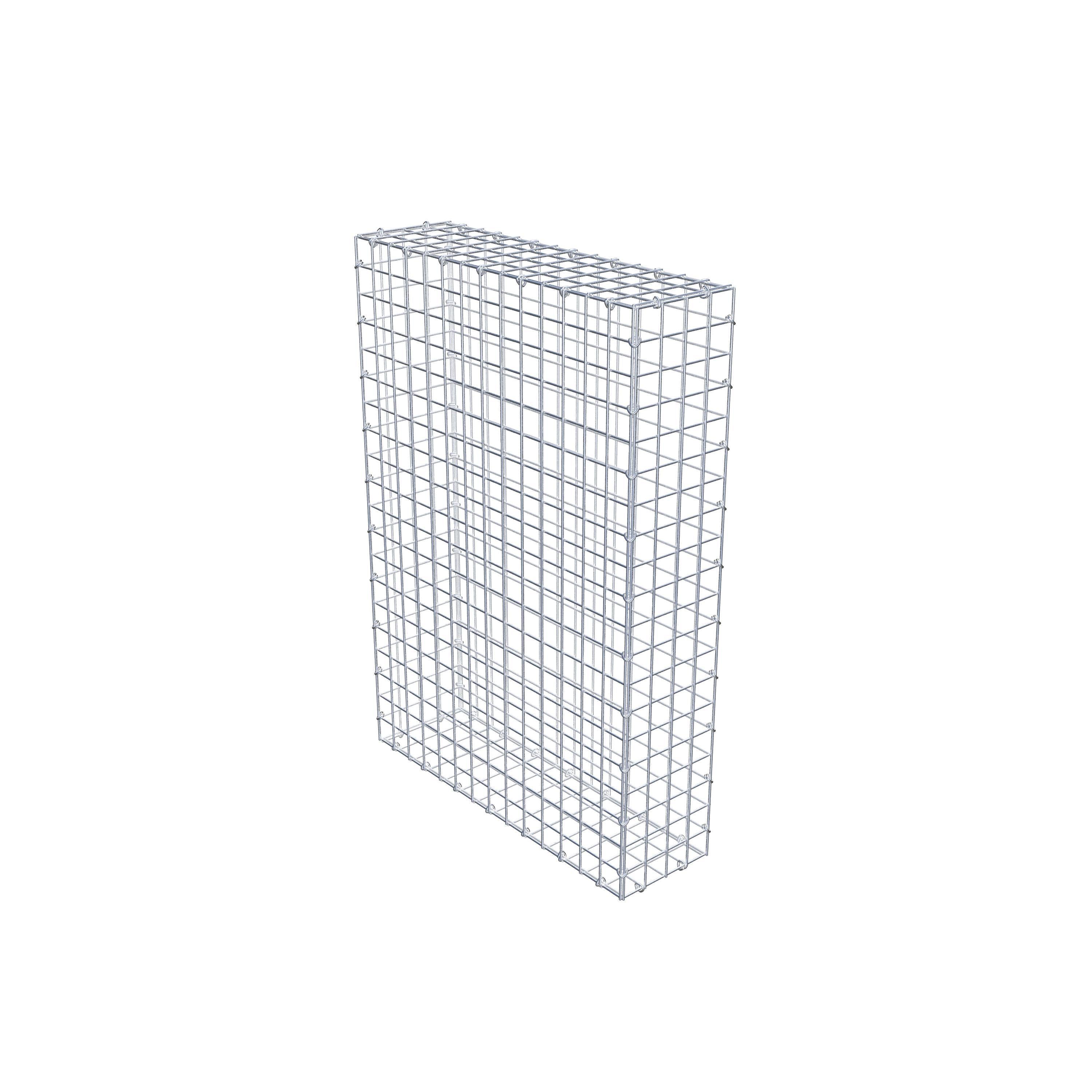 Gabion 100 cm x 70 cm x 20 cm (L x H x P), mailles 5 cm x 5 cm, anneau en C