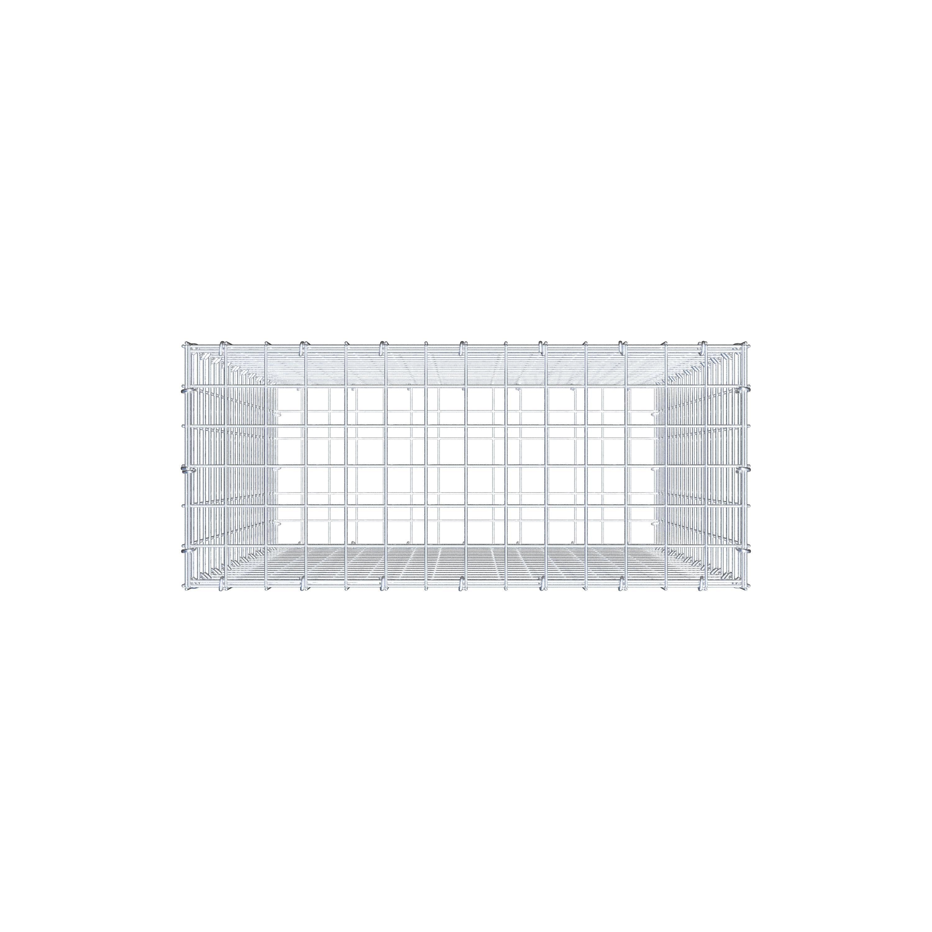 Gabione 100 cm x 70 cm x 30 cm (L x H x T), Maschenweite 5 cm x 5 cm, C-Ring