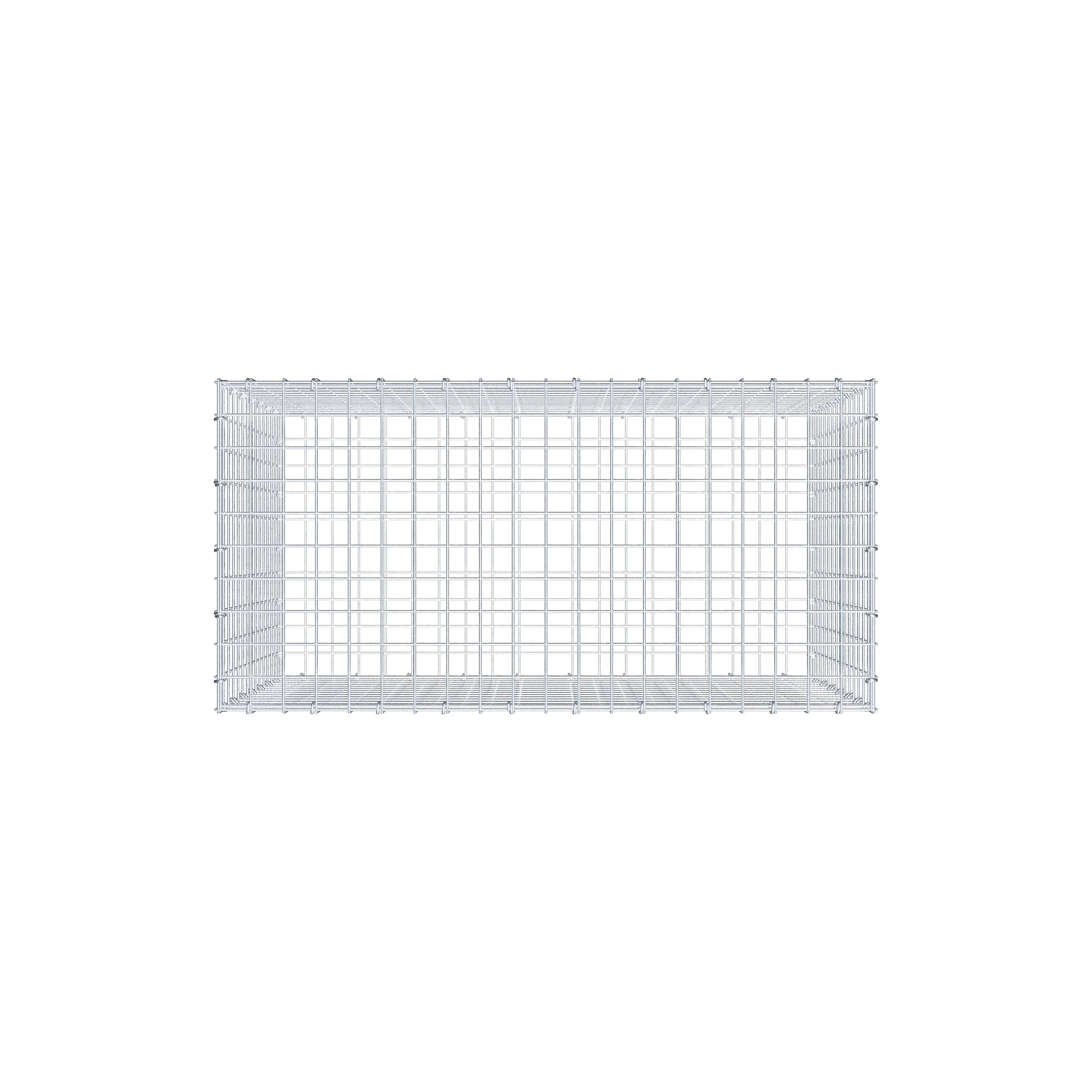 Gabion 100 cm x 70 cm x 50 cm (L x H x D), maskstorlek 5 cm x 5 cm, C-ring