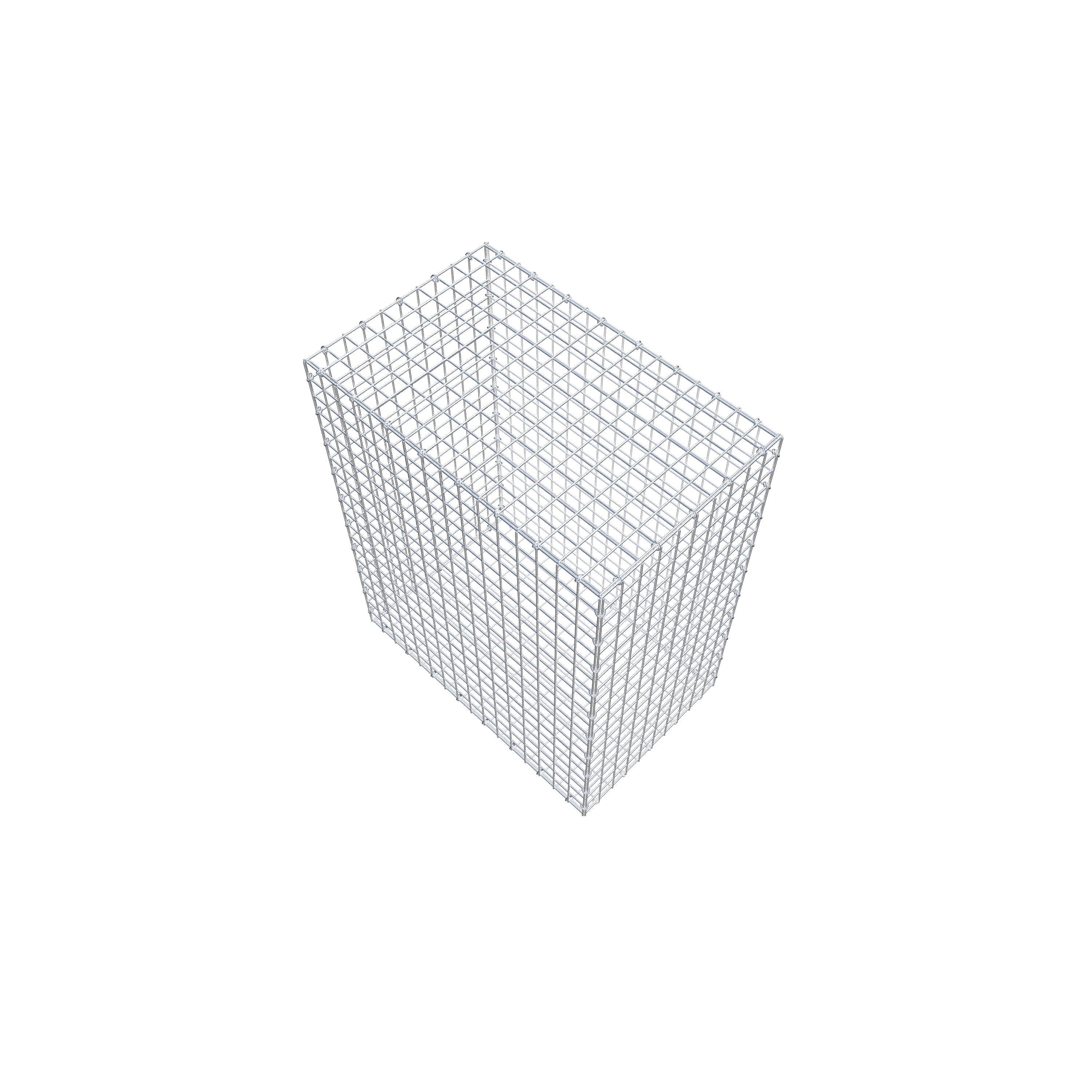 Gabion 100 cm x 80 cm x 50 cm (L x H x D), maskstorlek 5 cm x 5 cm, C-ring