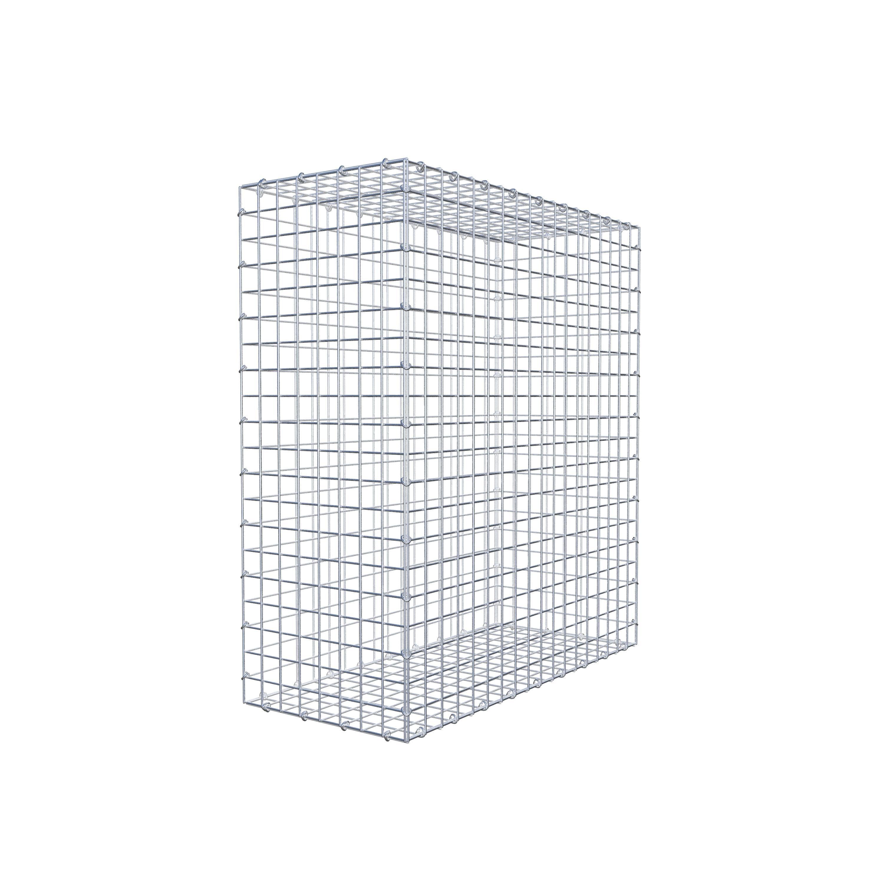 Gavión 100 cm x 90 cm x 40 cm (L x A x P), luz de malla 5 cm x 5 cm, anillo en C