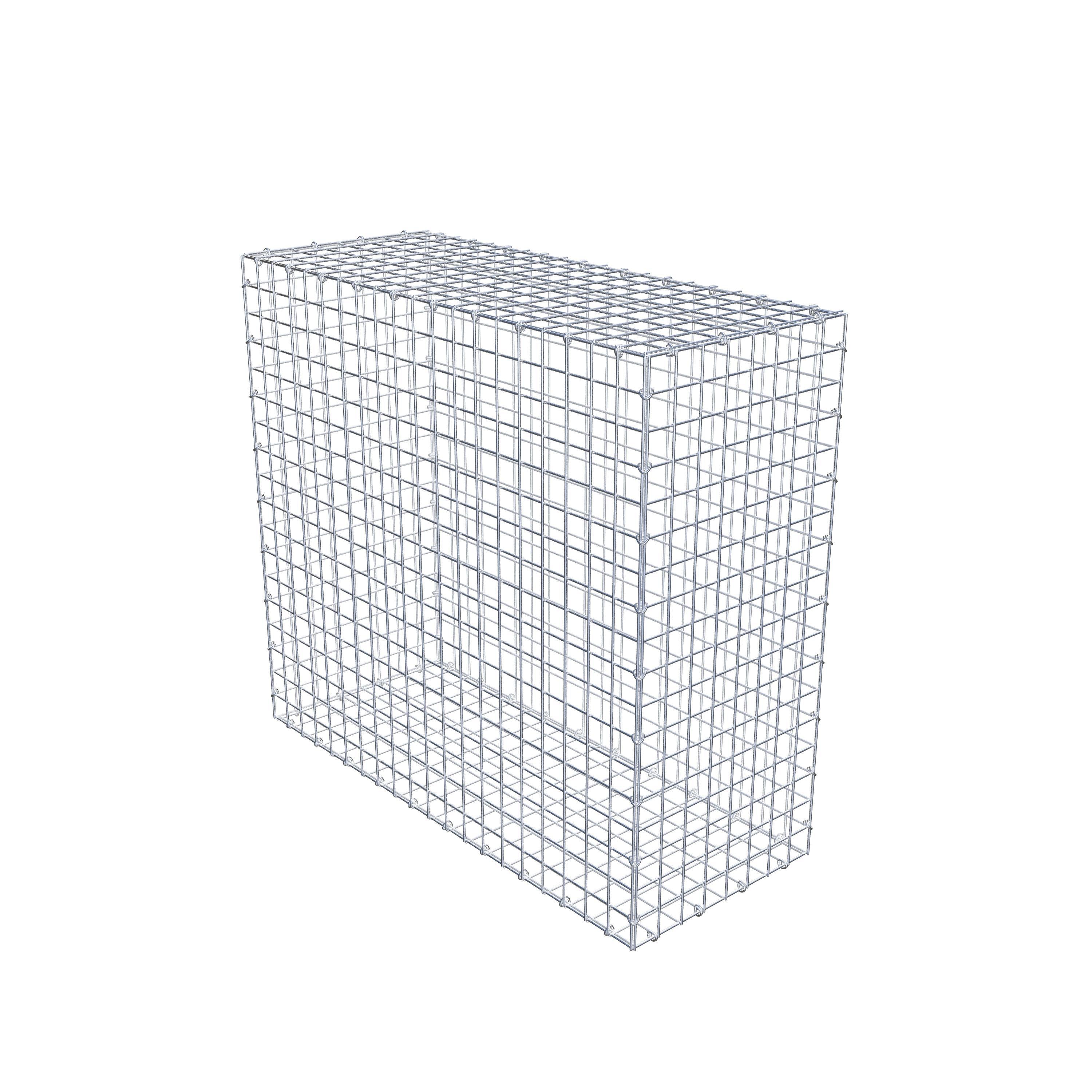 Gavión 100 cm x 90 cm x 40 cm (L x A x P), luz de malla 5 cm x 5 cm, anillo en C