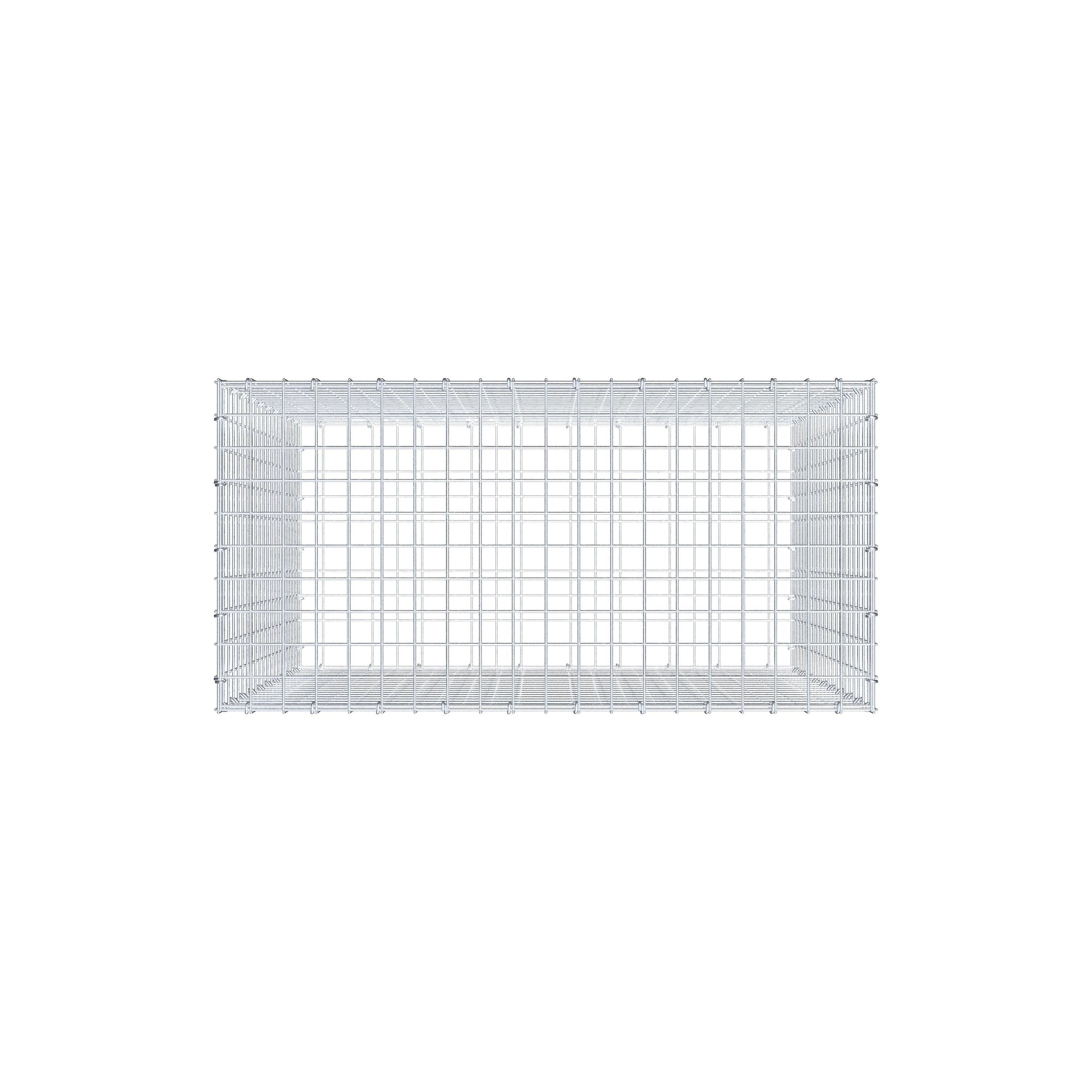 Gabion 100 cm x 100 cm x 50 cm (L x H x D), mesh size 5 cm x 5 cm, C-ring