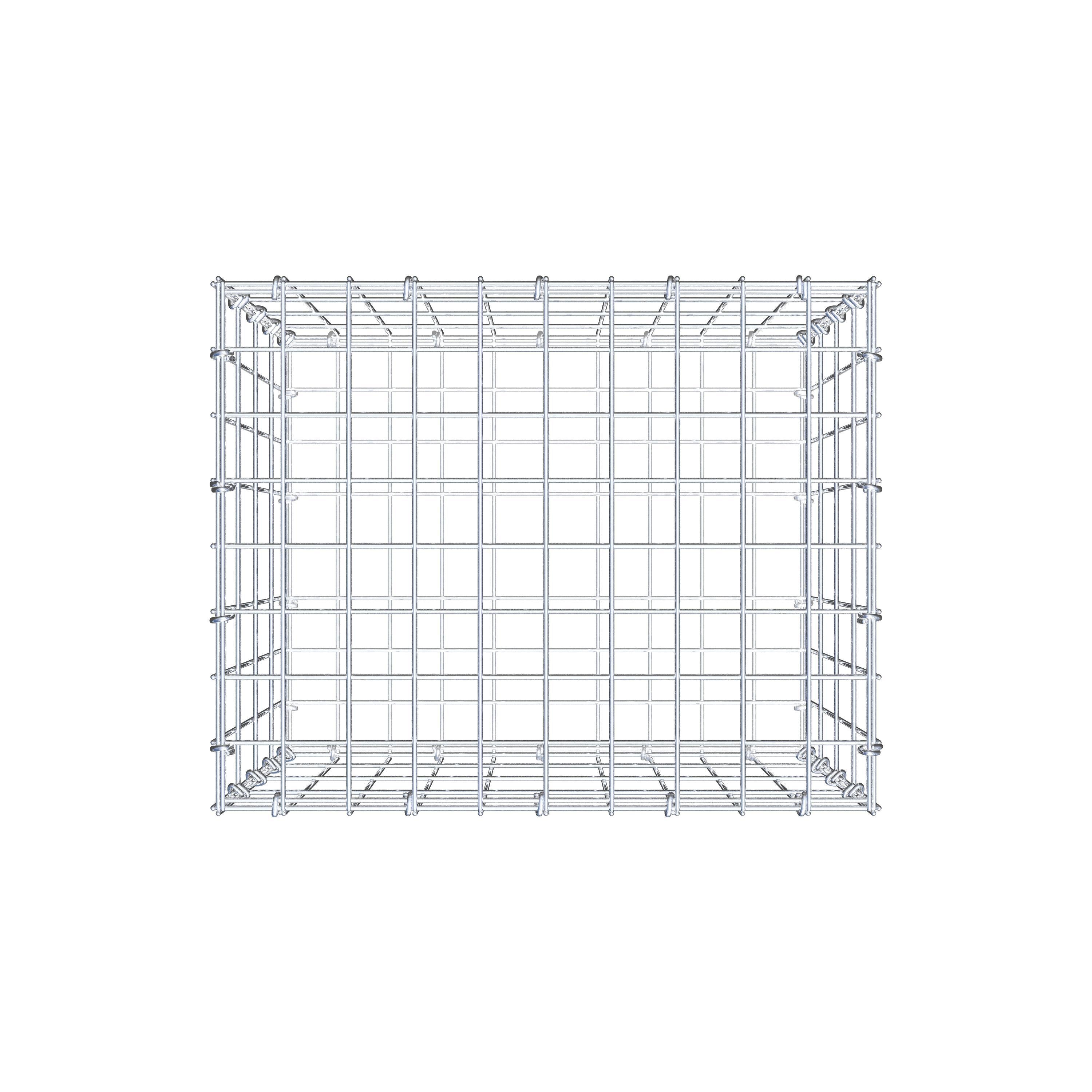 Gabion 50 cm x 40 cm x 40 cm (L x H x D), maskestørrelse 5 cm x 10 cm, C-ring