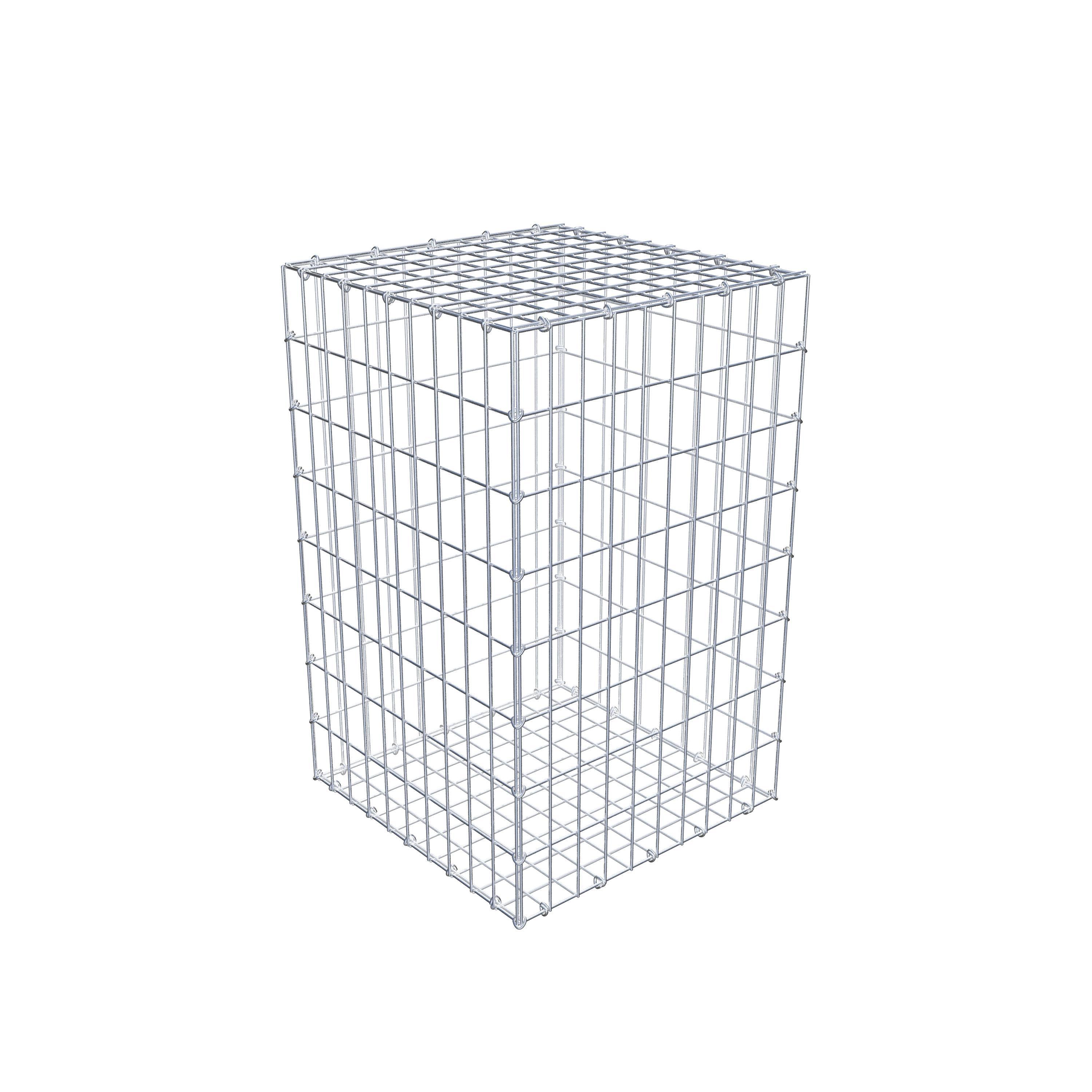 Gabion 80 cm x 50 cm x 50 cm (L x H x D), mesh size 5 cm x 10 cm, C-ring