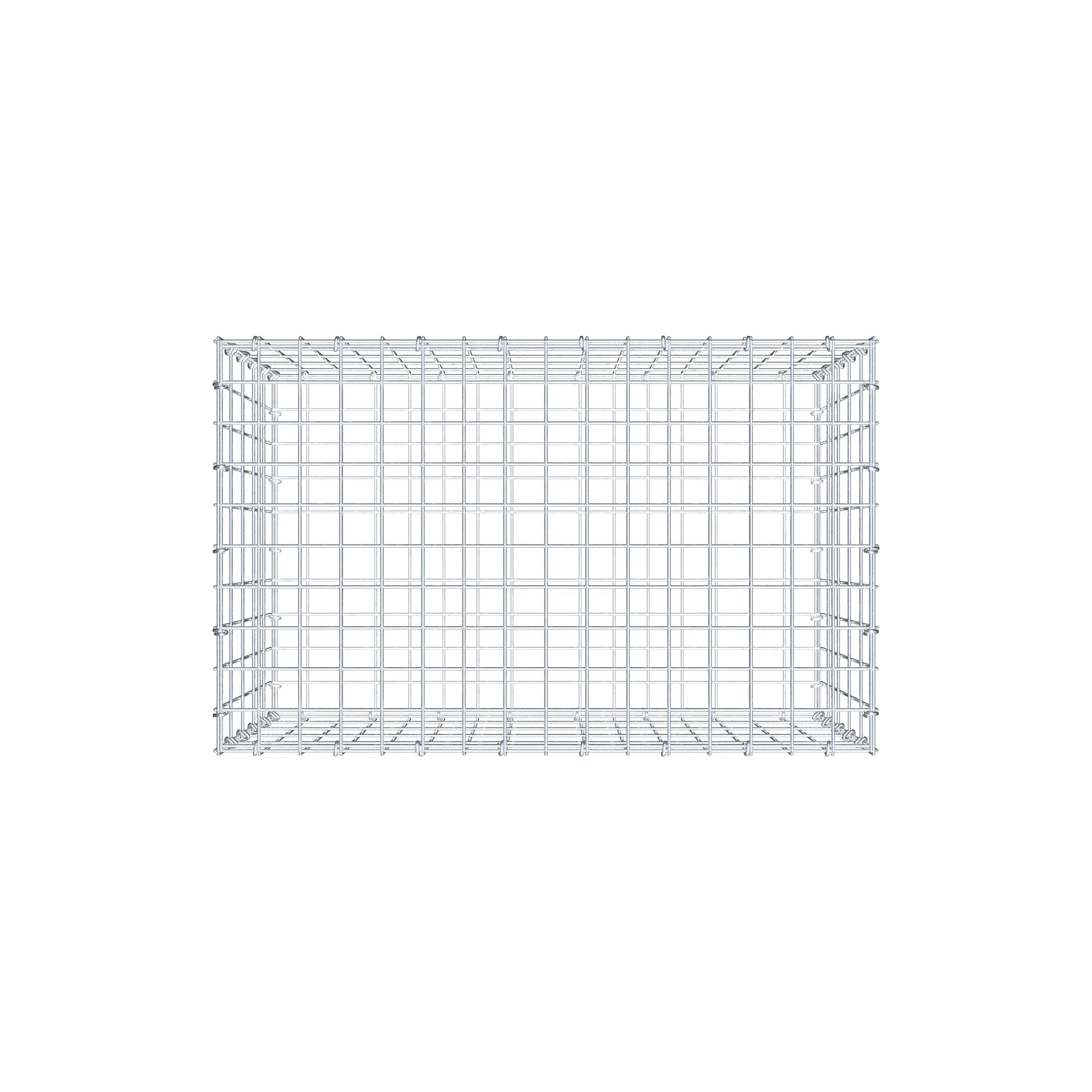 Gabion 80 cm x 50 cm x 50 cm (L x H x D), mesh size 5 cm x 10 cm, C-ring