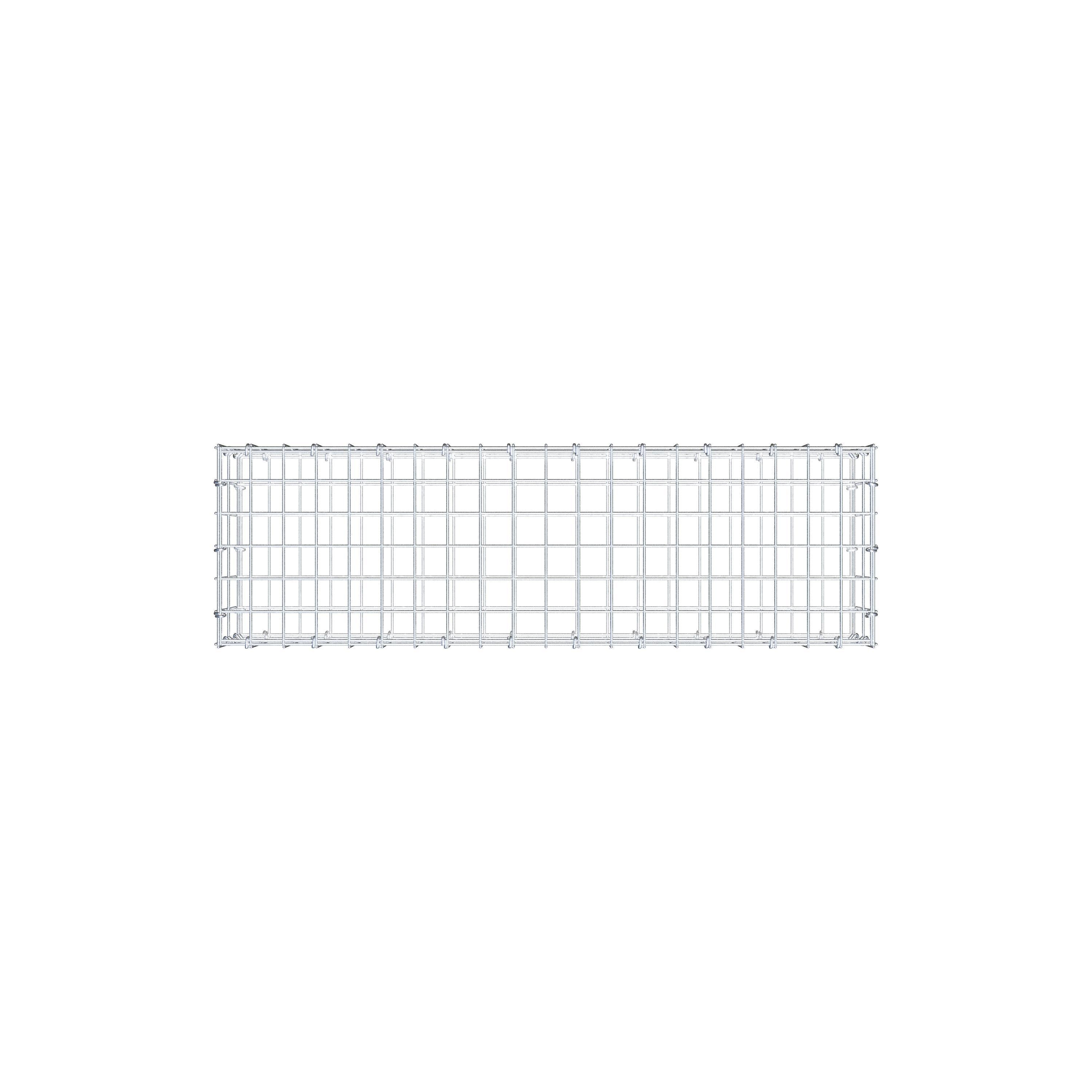 Gabion 100 cm x 20 cm x 30 cm (L x H x D), mesh size 5 cm x 10 cm, C-ring